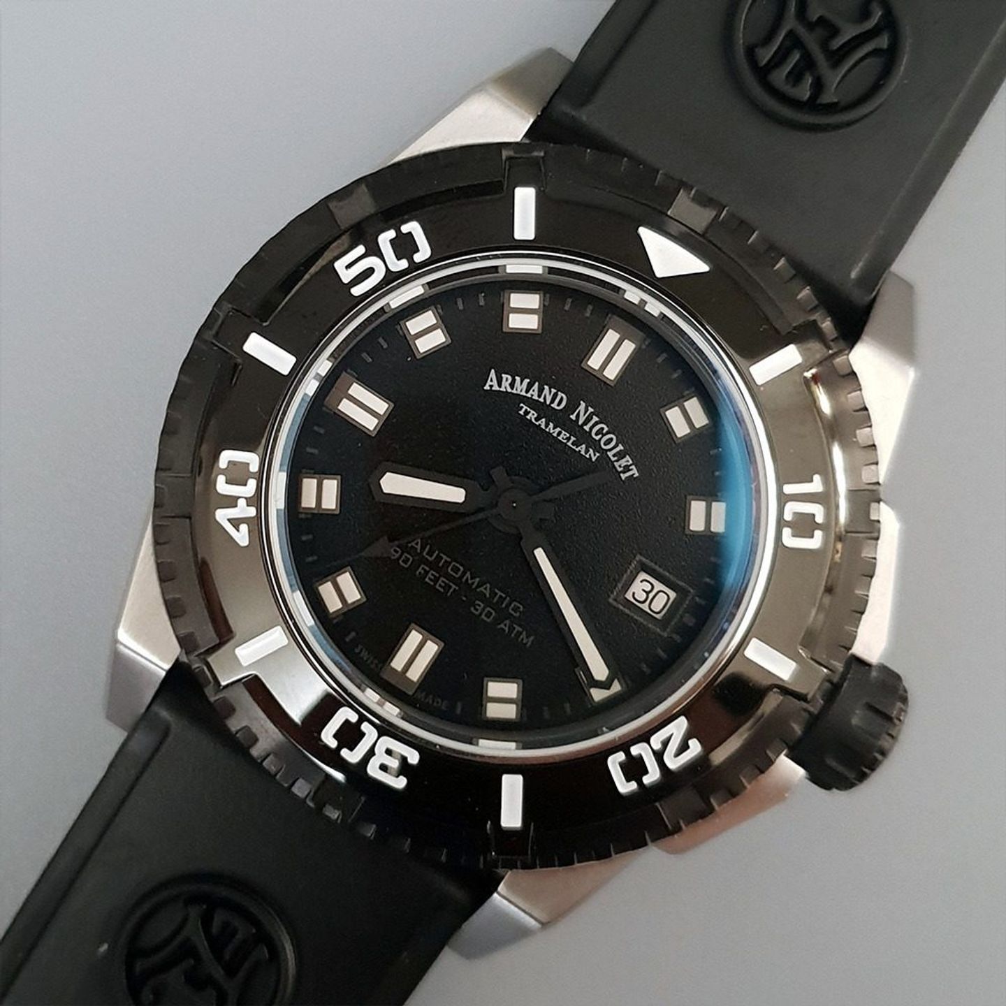 Armand Nicolet Unknown A460ANN-NR-G9610 (2025) - Black dial 44 mm Steel case (1/8)