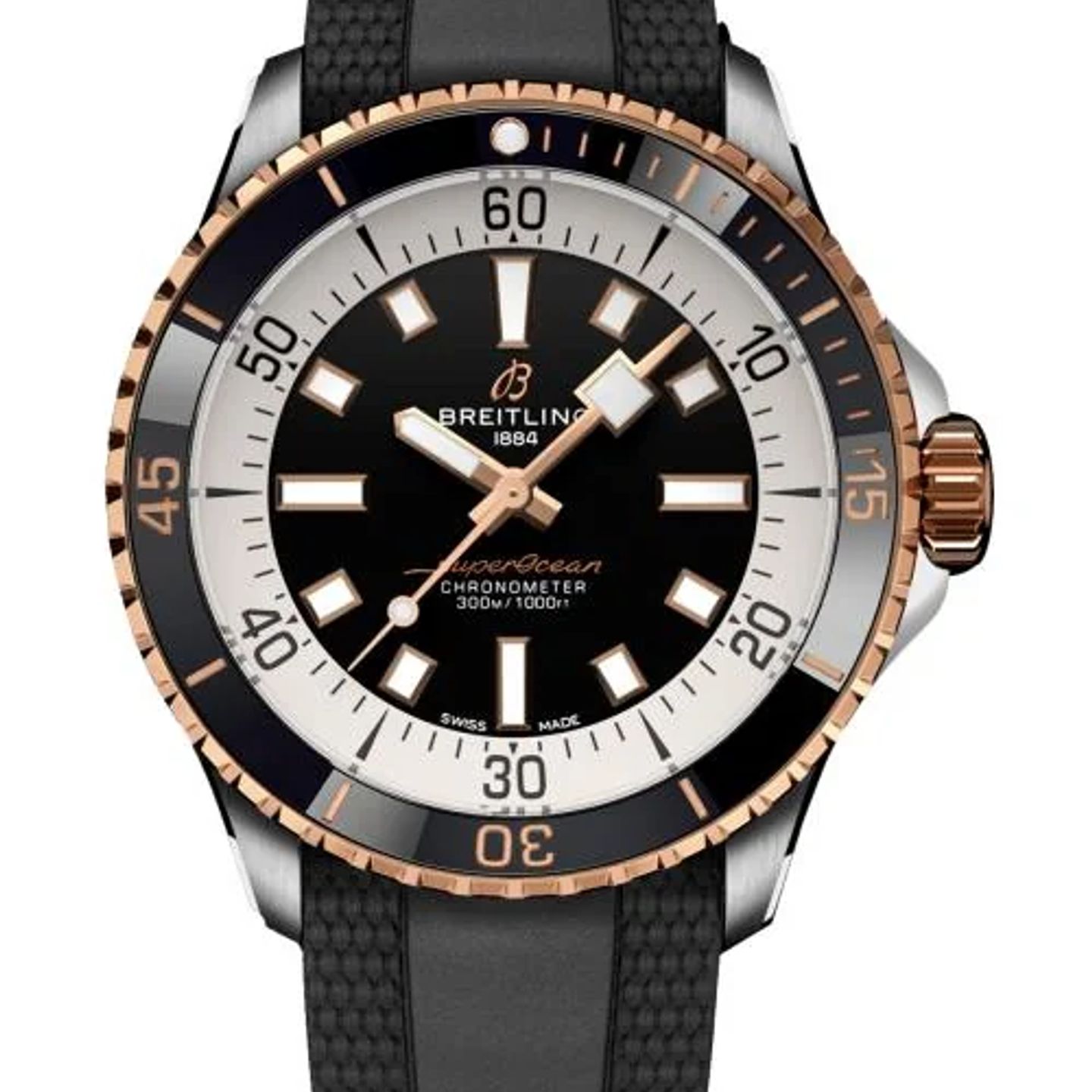 Breitling Superocean 42 U17375211B1S1 (2026) - Zwart wijzerplaat 42mm Staal (1/1)
