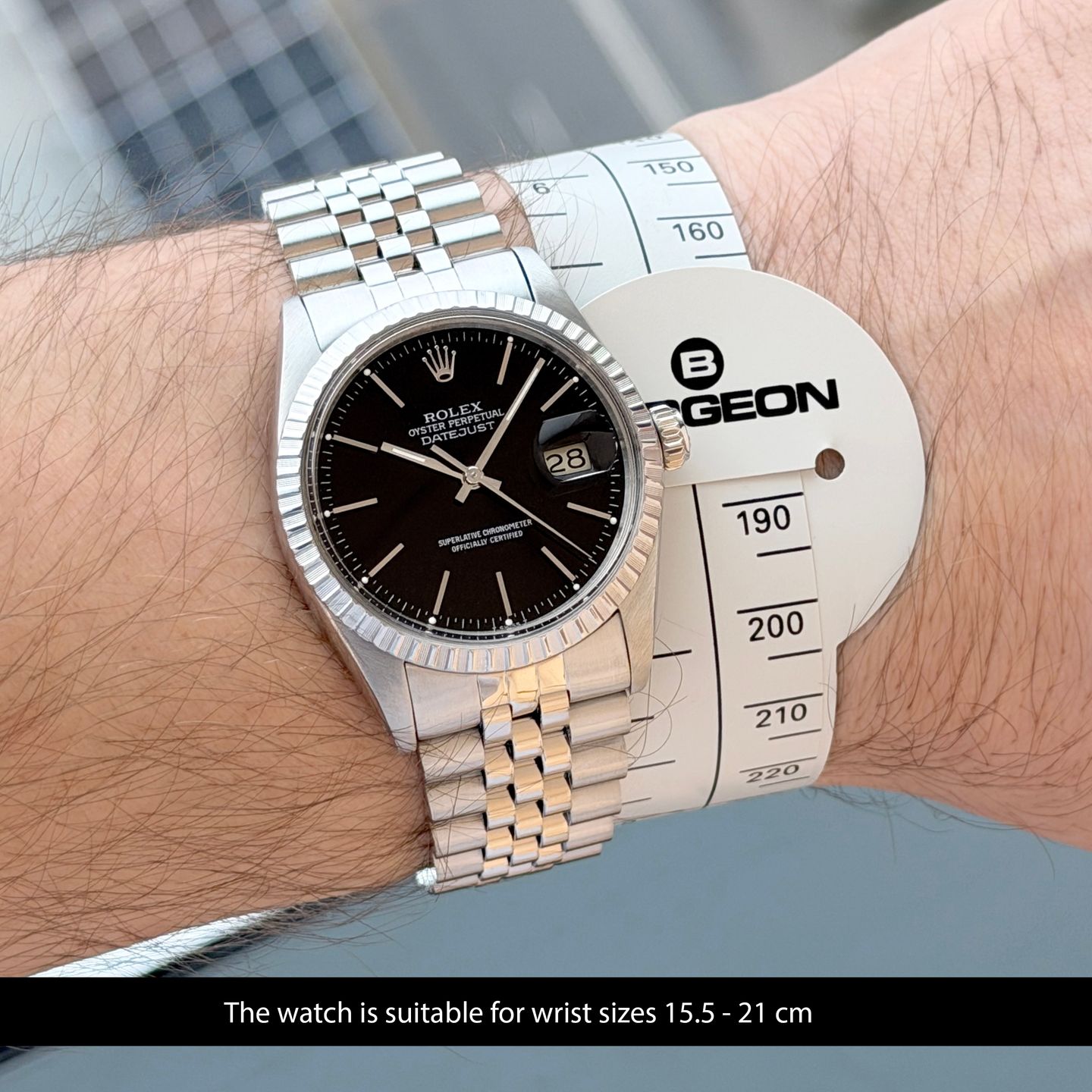 Rolex Datejust 36 16030 (1988) - Black dial 36 mm Steel case (2/8)