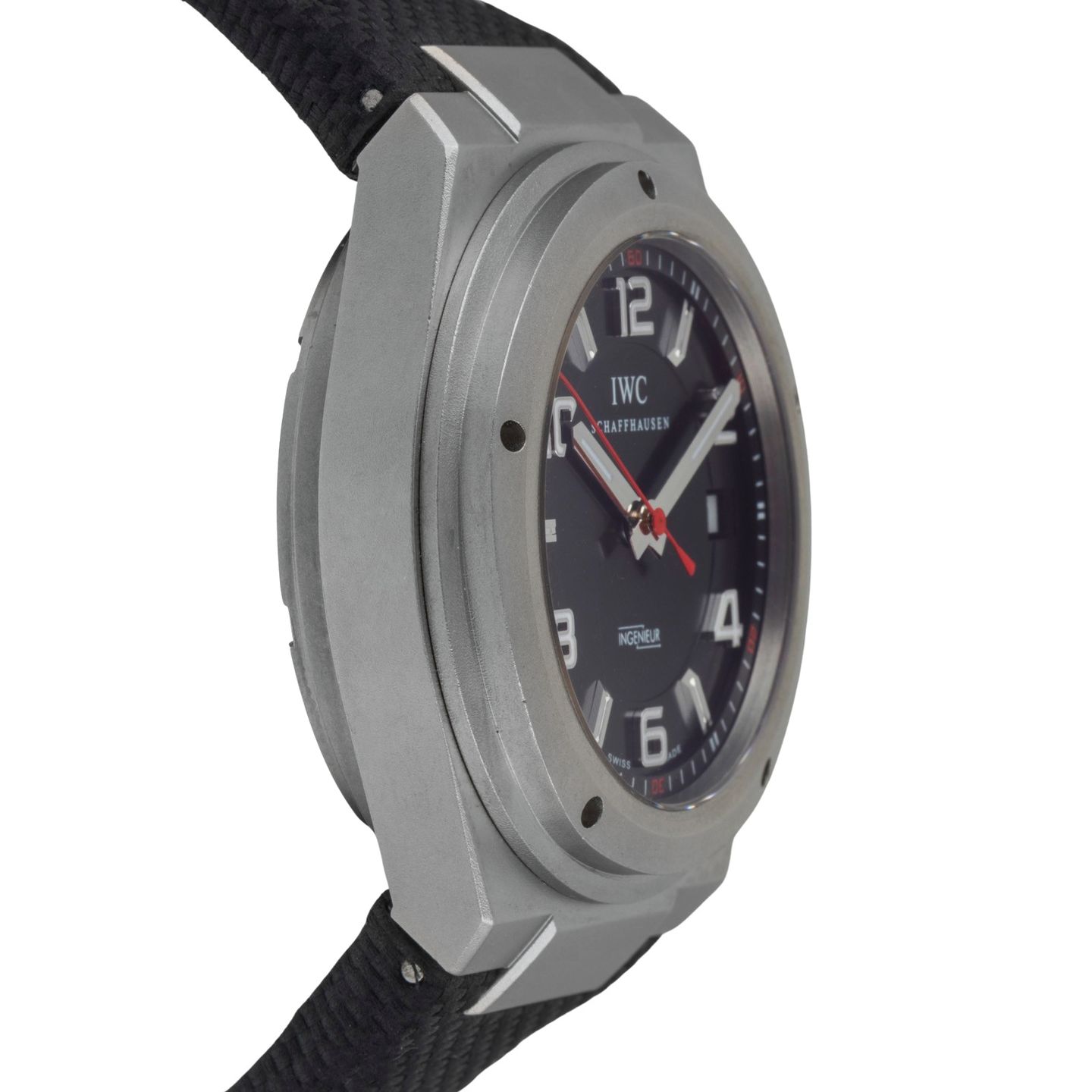 IWC Ingenieur AMG IW322703 (Onbekend (willekeurig serienummer)) - Zwart wijzerplaat 43mm Titanium (7/8)