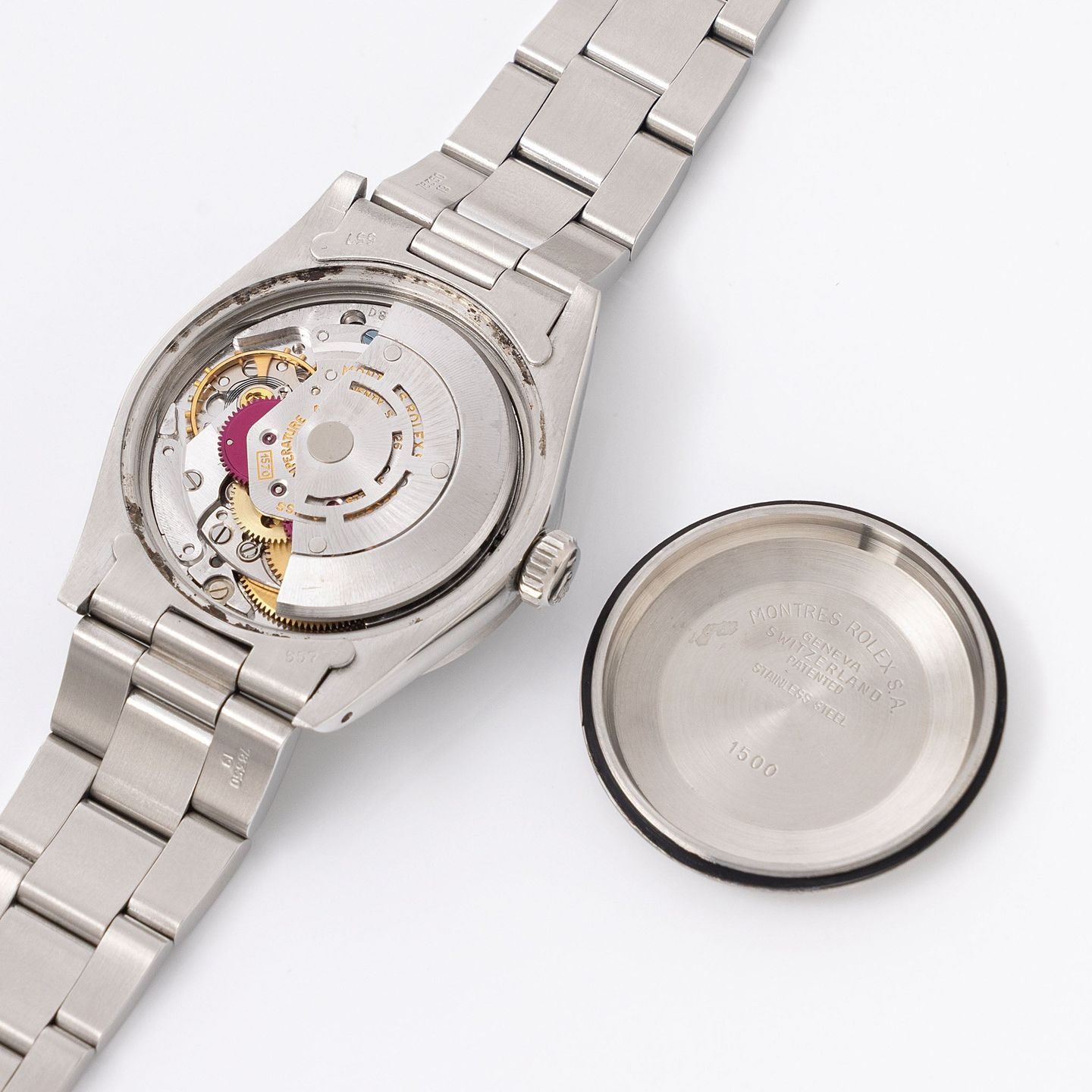 Rolex Oyster Perpetual Date 1501 (1979) - Blue dial 34 mm Steel case (8/8)