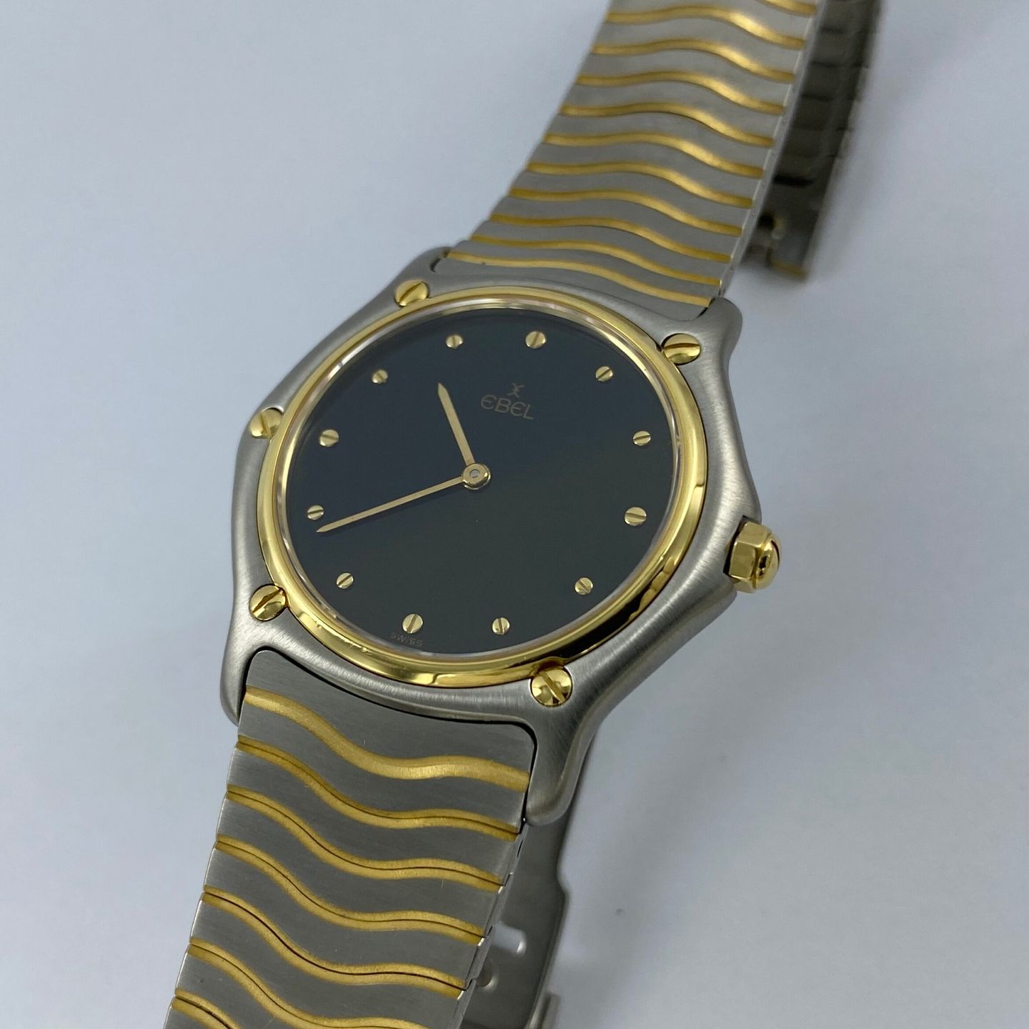 Ebel Classic - (Unknown (random serial)) - Black dial 34 mm Gold/Steel case (4/6)