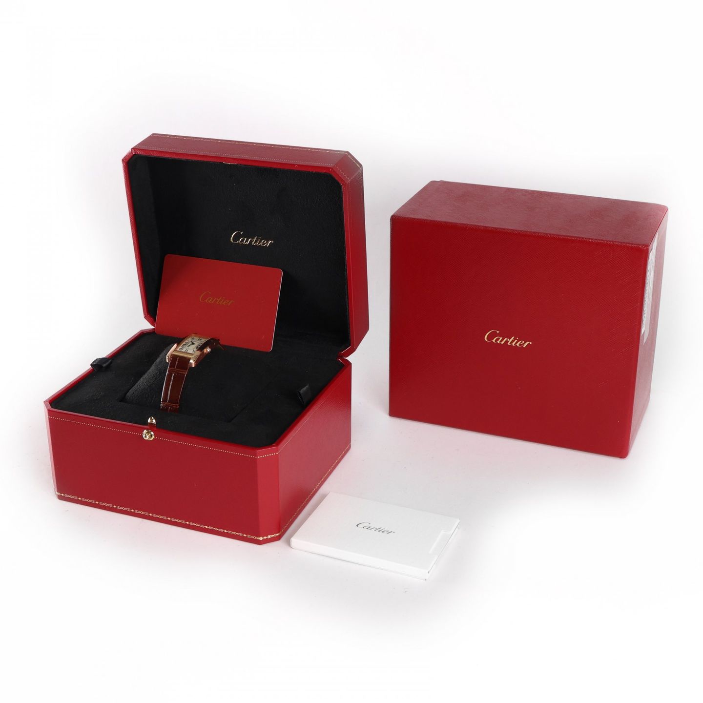 Cartier Tank Américaine W2607456 (2018) - Zilver wijzerplaat 35mm Roségoud (6/6)