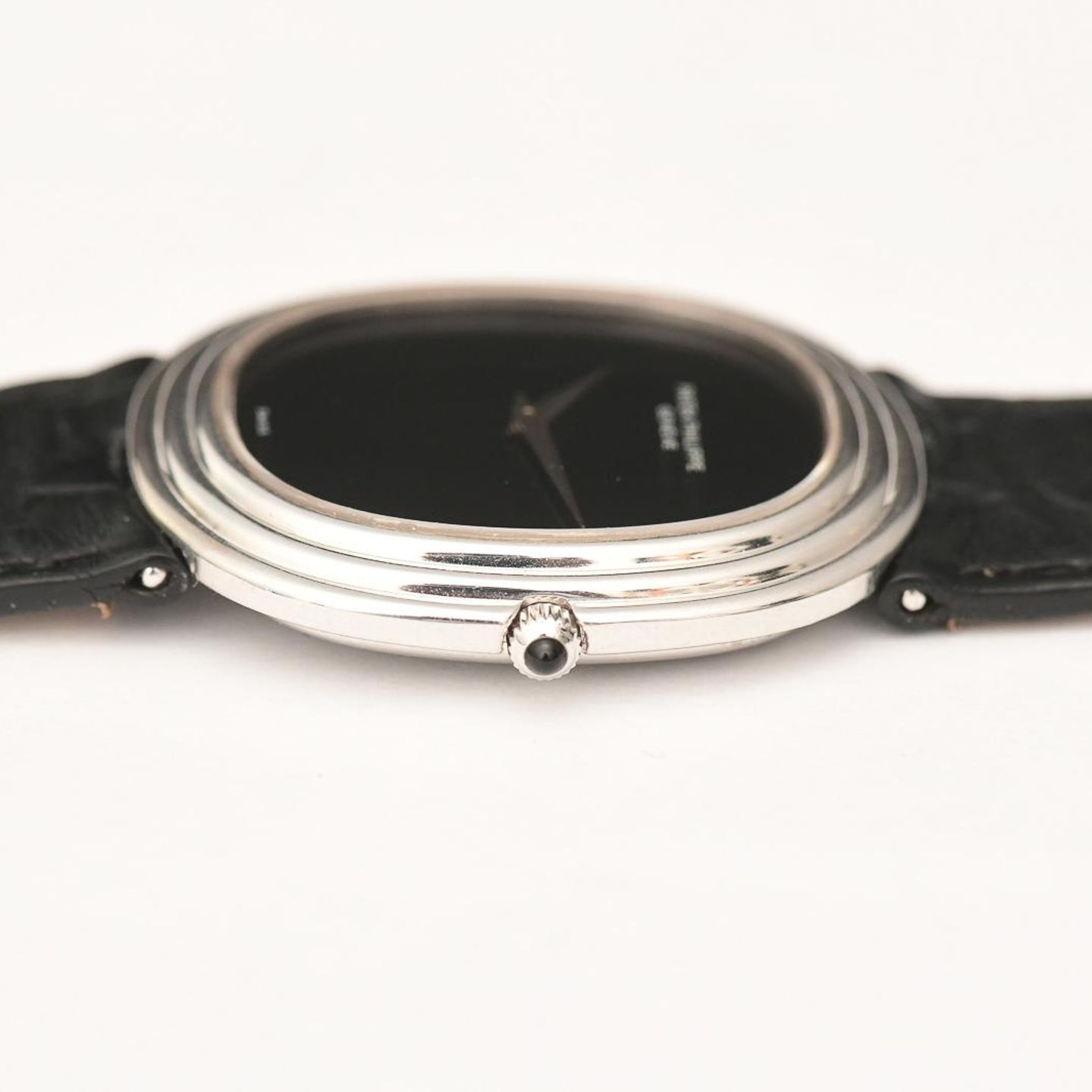 Patek Philippe Golden Ellipse 3634 (1975) - Blue dial 33 mm Yellow Gold case (6/8)