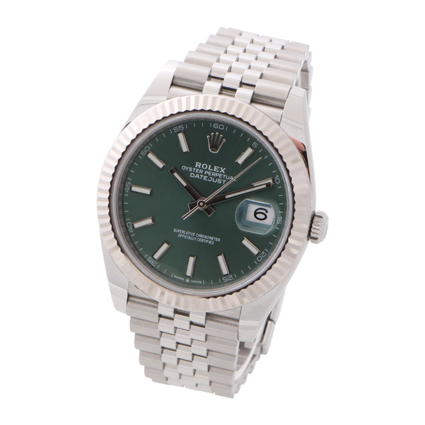 Rolex Datejust 41 126334 (2025) - Groen wijzerplaat 41mm Staal (2/4)