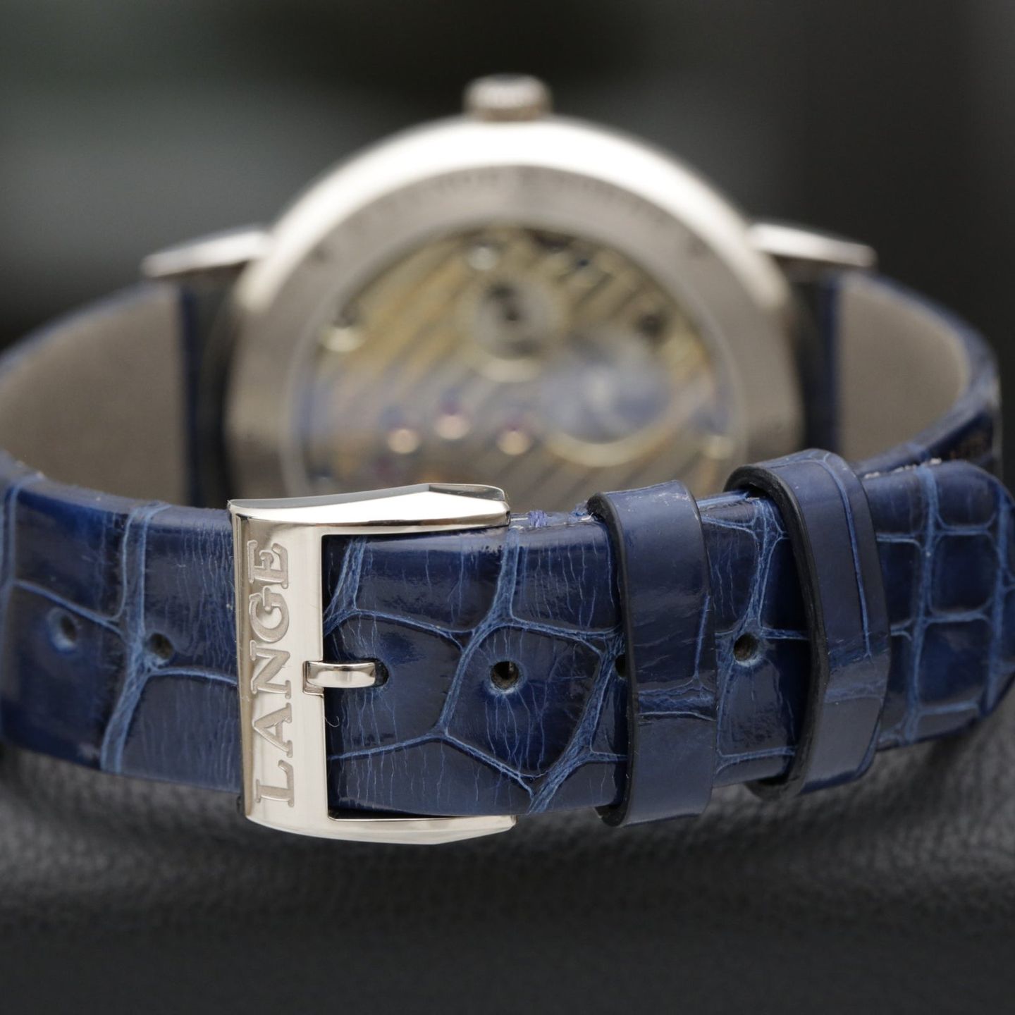 A. Lange & Söhne Saxonia 205.086 (2022) - Blue dial 39 mm White Gold case (5/7)