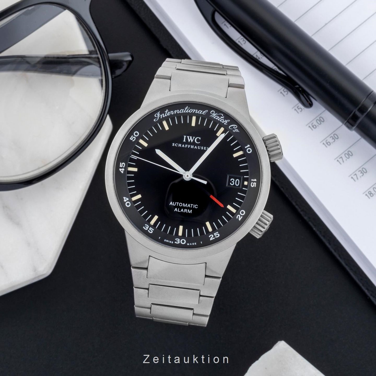 IWC GST IW353701 (1995) - Zwart wijzerplaat 40mm Titanium (3/8)