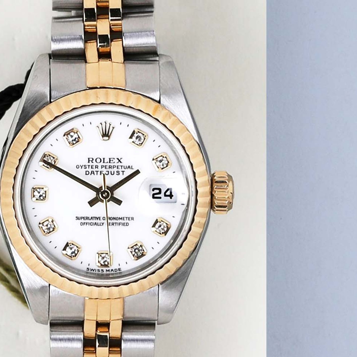 Rolex Lady-Datejust 69173 (1998) - Wit wijzerplaat 26mm Goud/Staal (5/8)