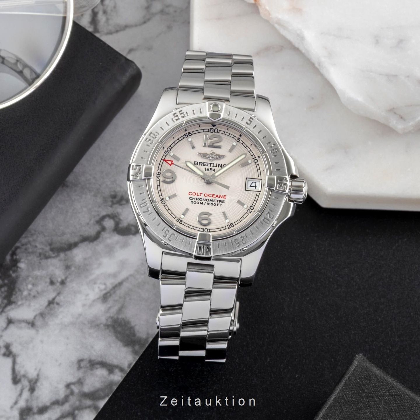 Breitling Colt Oceane A77380 (2006) - White dial 33 mm Steel case (3/8)
