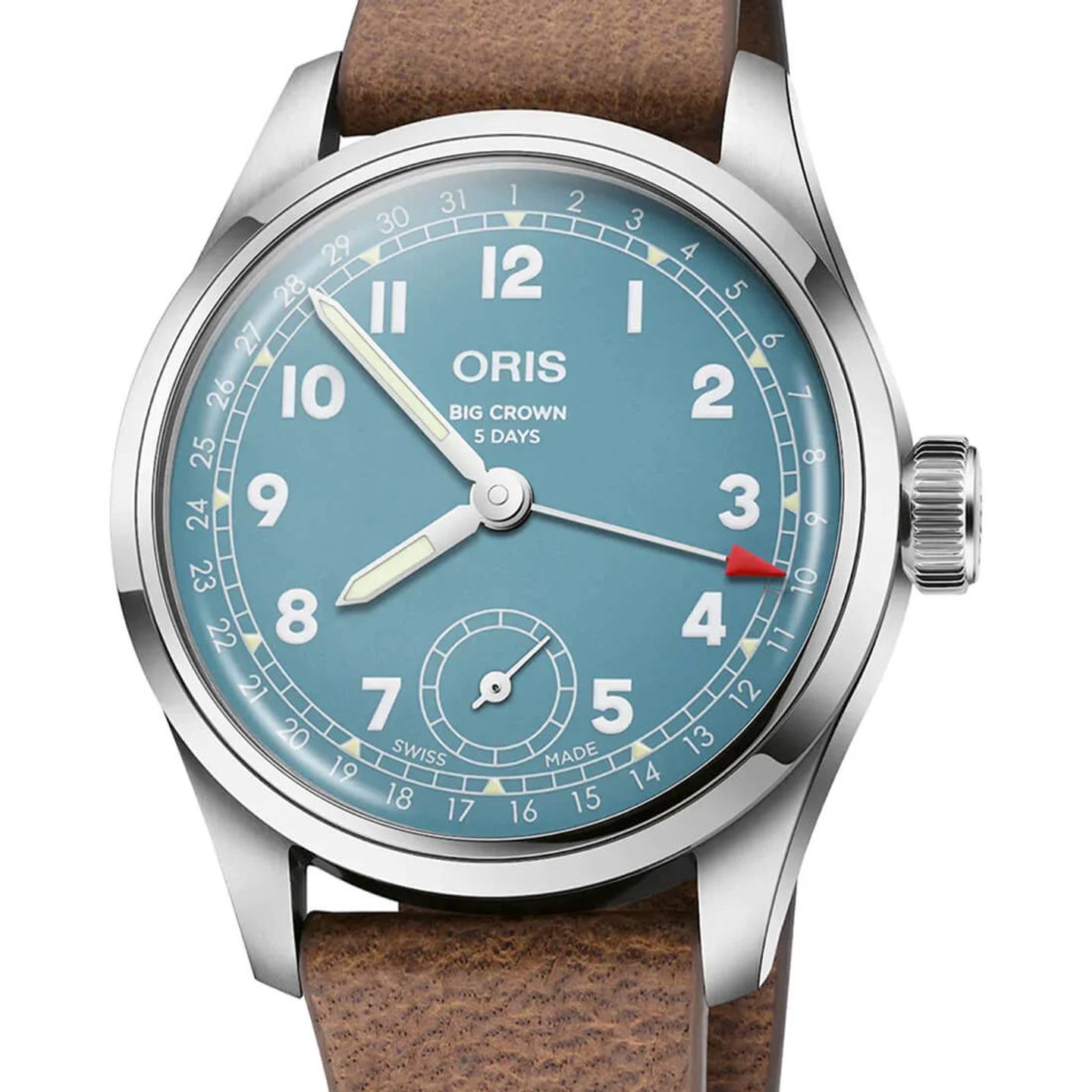 Oris Big Crown 01 473 7786 4065-07 5 19 22FC (2023) - Blauw wijzerplaat 38mm Staal (2/3)