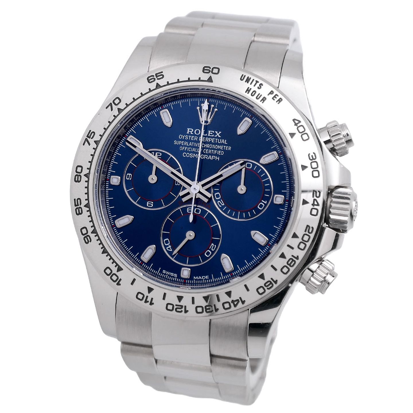 Rolex Daytona 116509 (2019) - Blue dial 40 mm White Gold case (2/8)