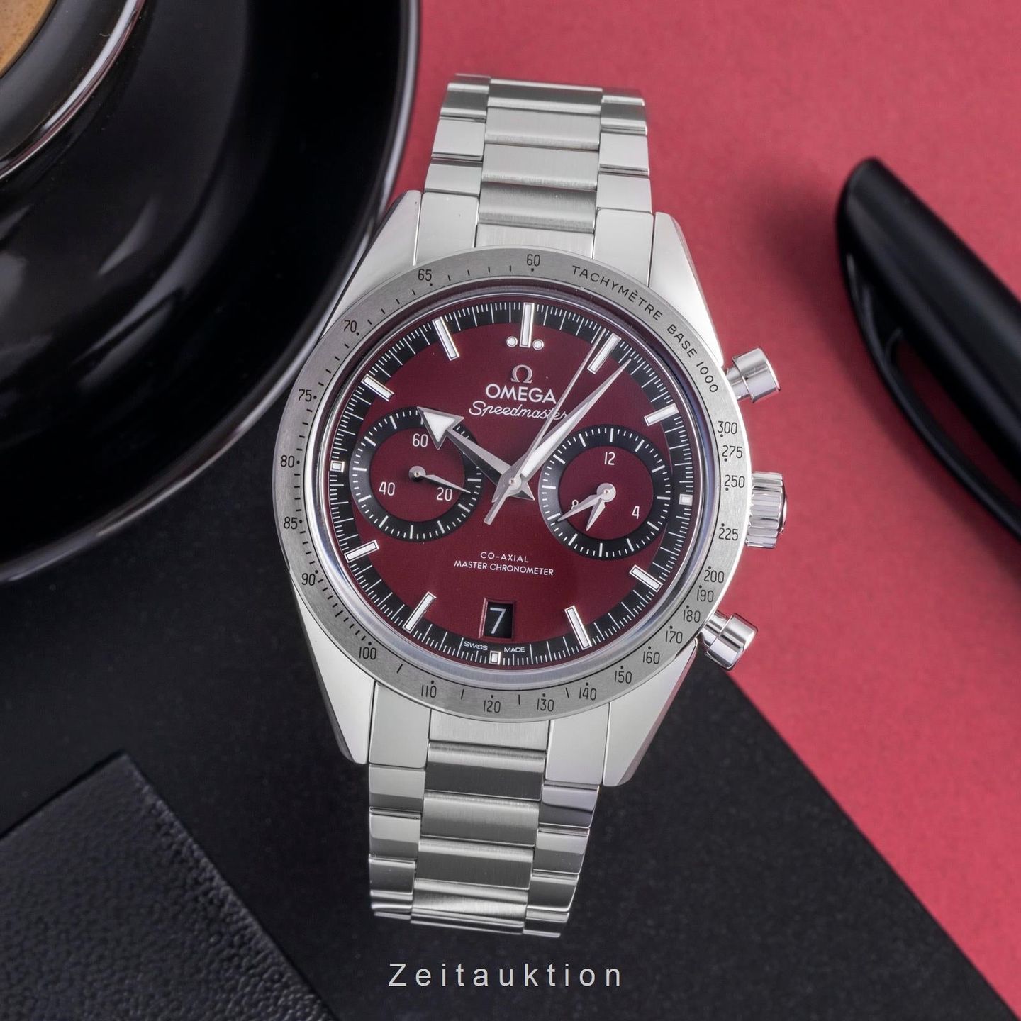 Omega Speedmaster '57 332.10.41.51.11.001 (Unknown (random serial)) - Red dial 41 mm Steel case (3/8)