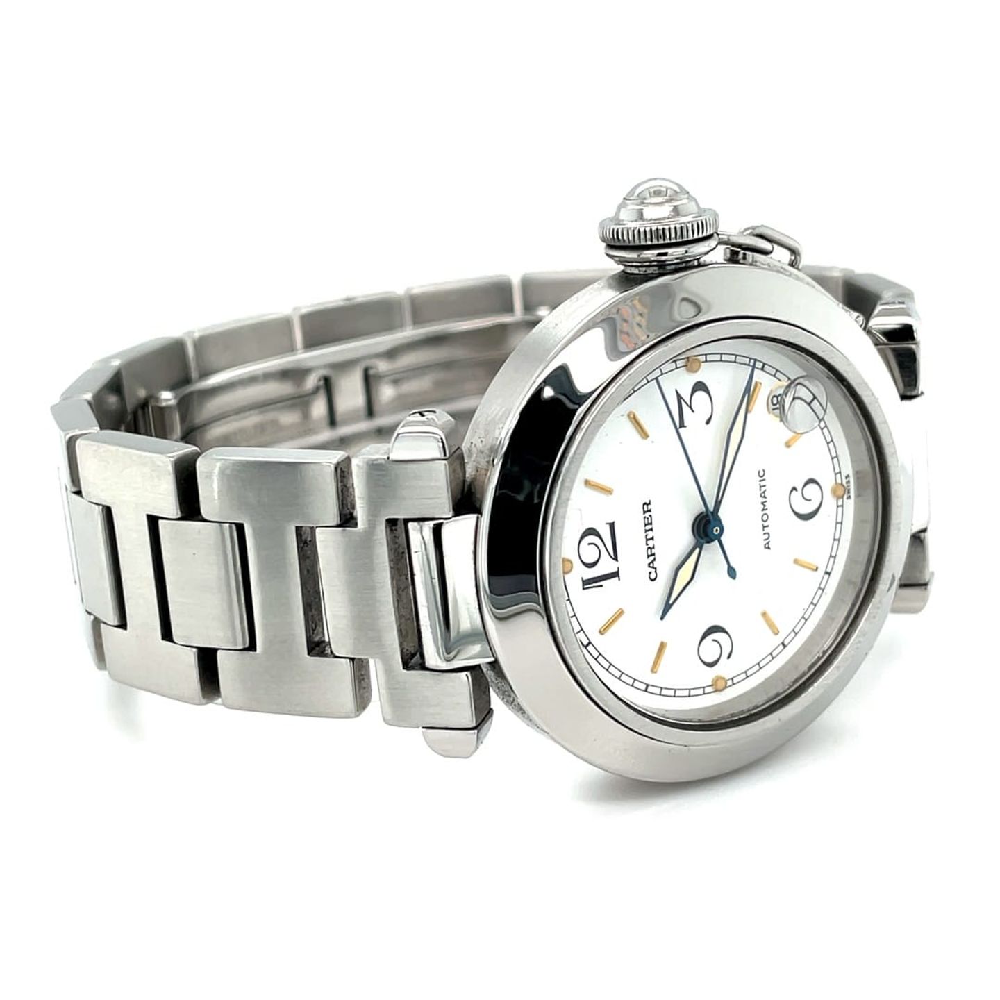 Cartier Pasha C 1031 (Unknown (random serial)) - 35 mm Steel case (8/8)