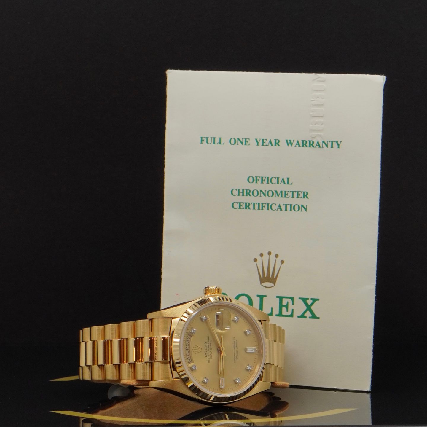 Rolex Day-Date 36 18038 (1987) - Gold dial 36 mm Yellow Gold case (5/7)