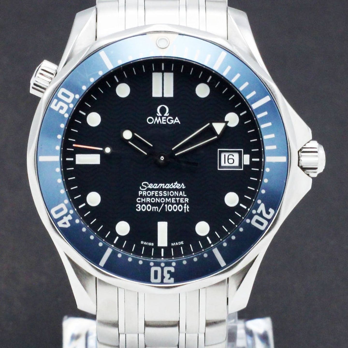 Omega Seamaster Diver 300 M 2531.8 (1999) - Blue dial 41 mm Steel case (1/7)