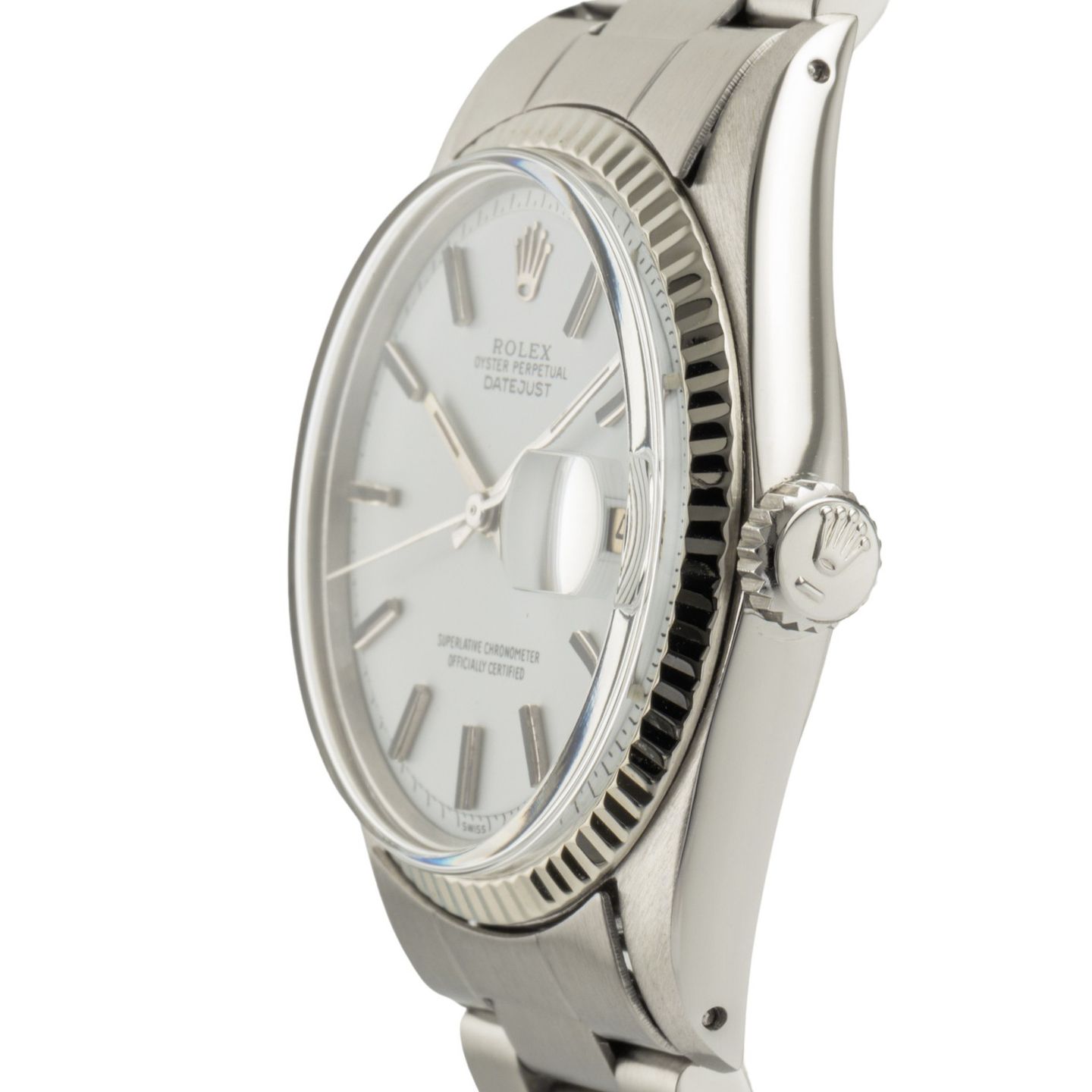 Rolex Datejust 1601 (1972) - White dial 36 mm White Gold case (6/8)
