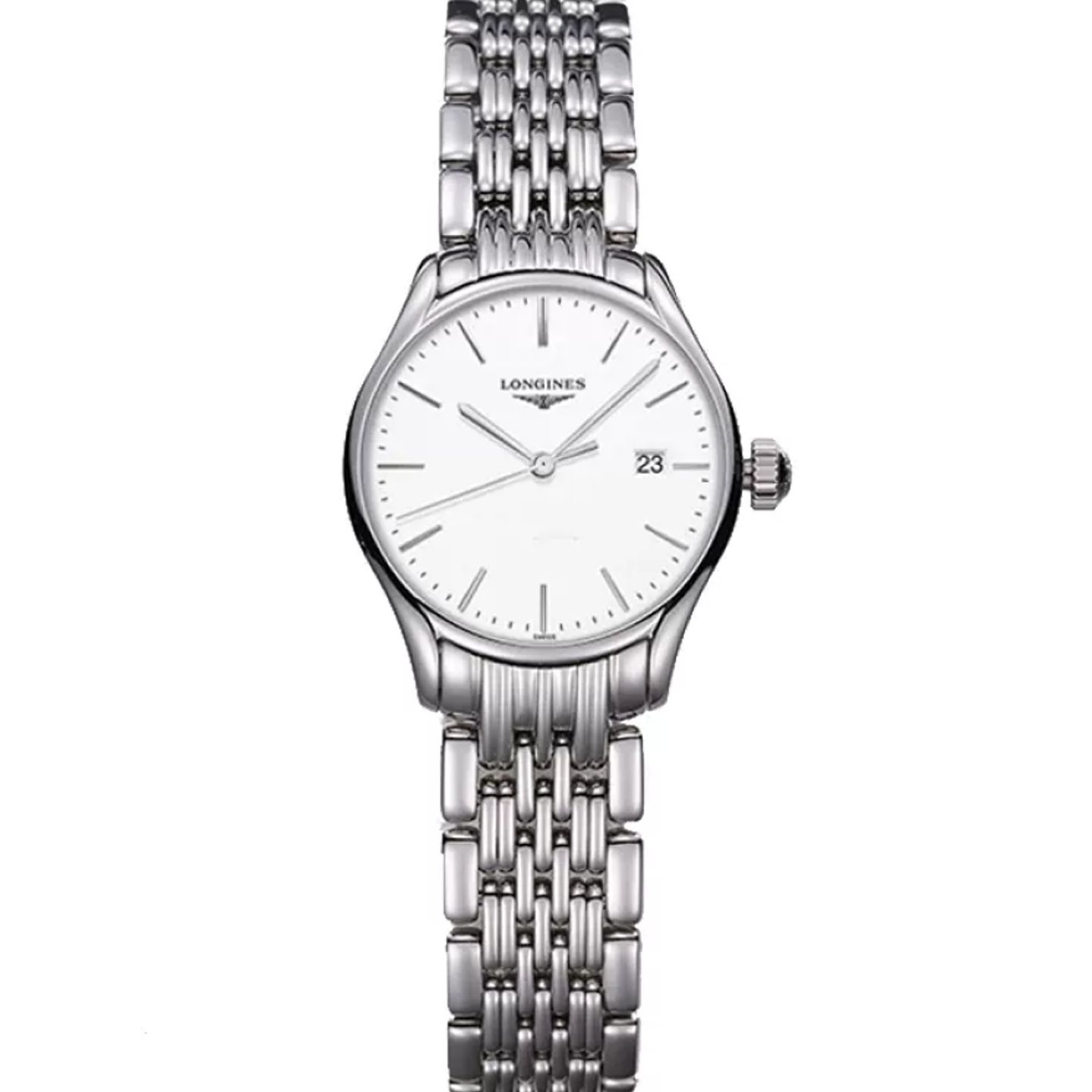 Longines Lyre L4.259.4.12.6 (2024) - Wit wijzerplaat 25mm Staal (1/1)