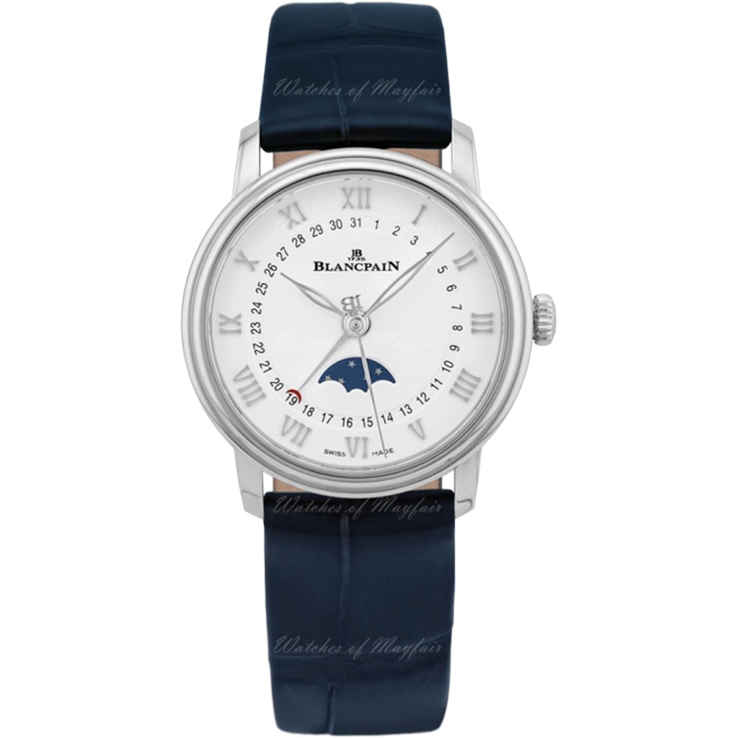 Blancpain Villeret 6126-1127-55B (2026) - Wit wijzerplaat 34mm Staal (1/1)