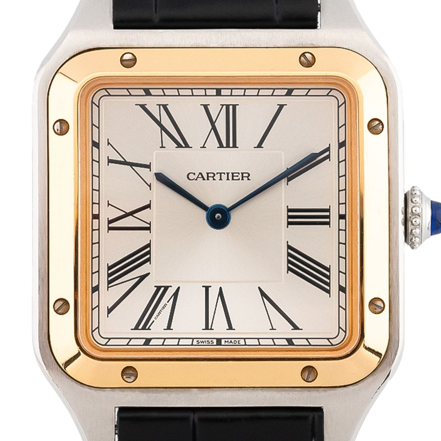 Cartier Santos Dumont W2SA0011 (2019) - Zilver wijzerplaat 44mm Staal (2/5)