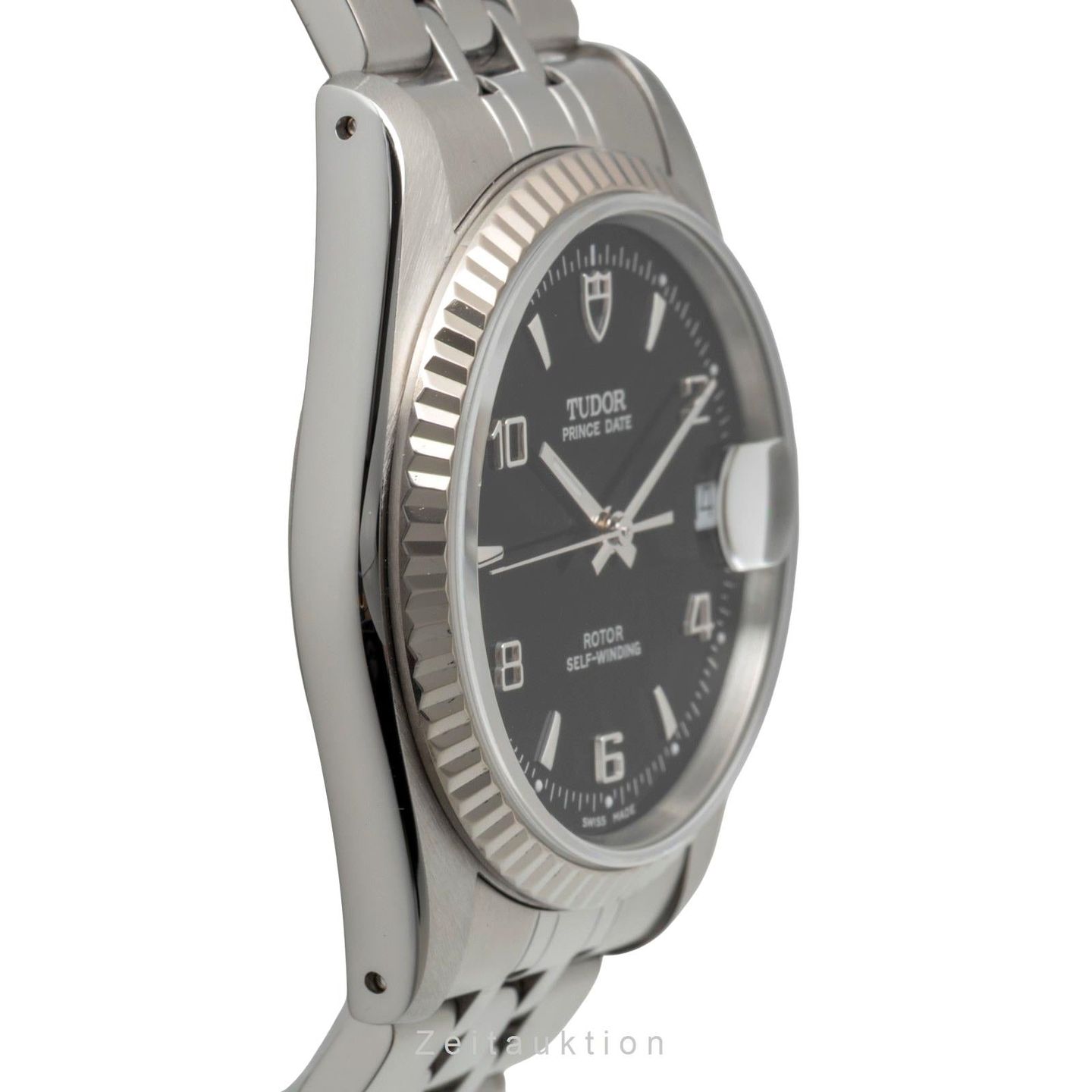Tudor Prince Date 74034 (2005) - Black dial 34 mm Steel case (6/8)