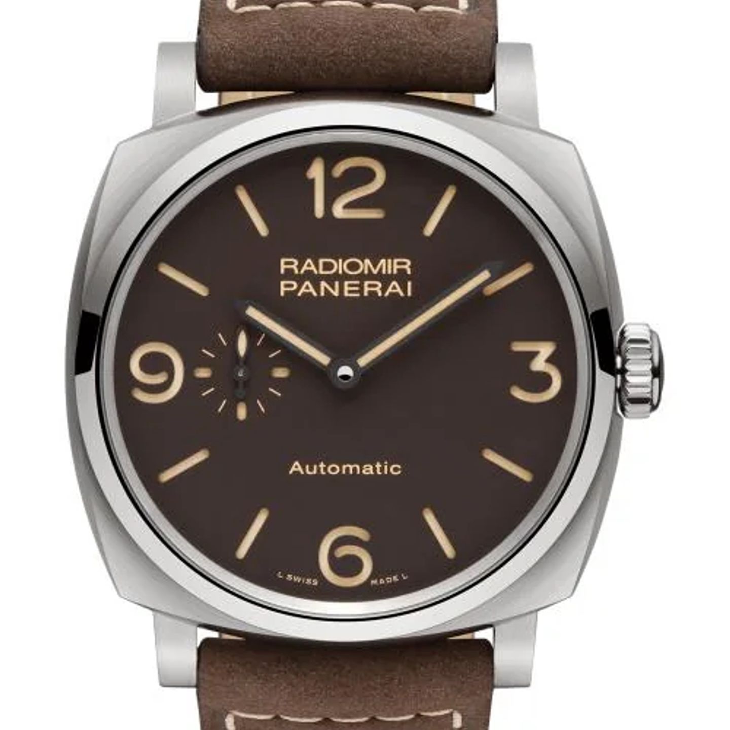 Panerai Radiomir 1940 3 Days Automatic PAM00619 (2026) - Brown dial 45 mm Titanium case (1/1)