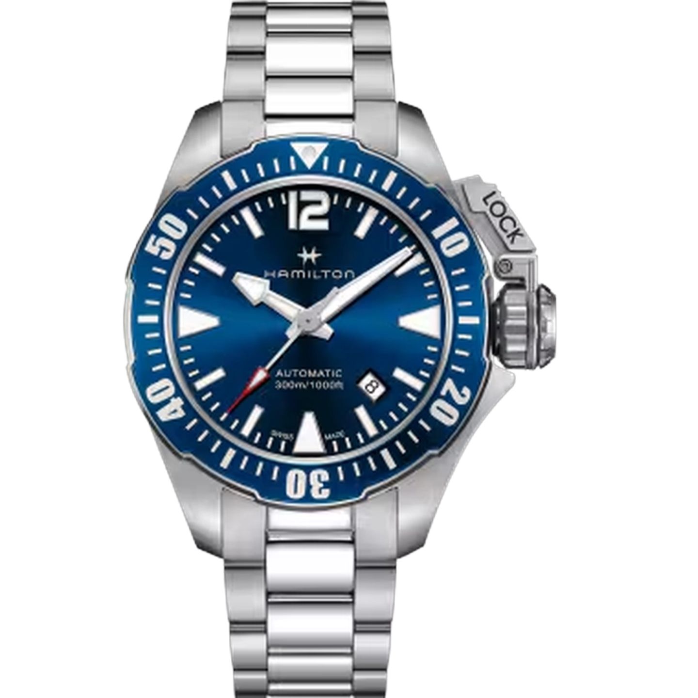 Hamilton Khaki Navy Frogman H77705145 (2026) - Blauw wijzerplaat 42mm Staal (1/1)