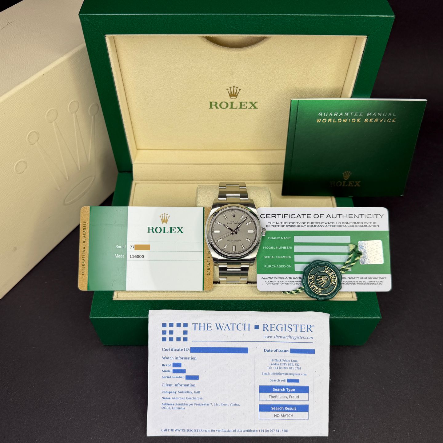 Rolex Oyster Perpetual 36 116000 (2018) - 36mm Staal (3/8)