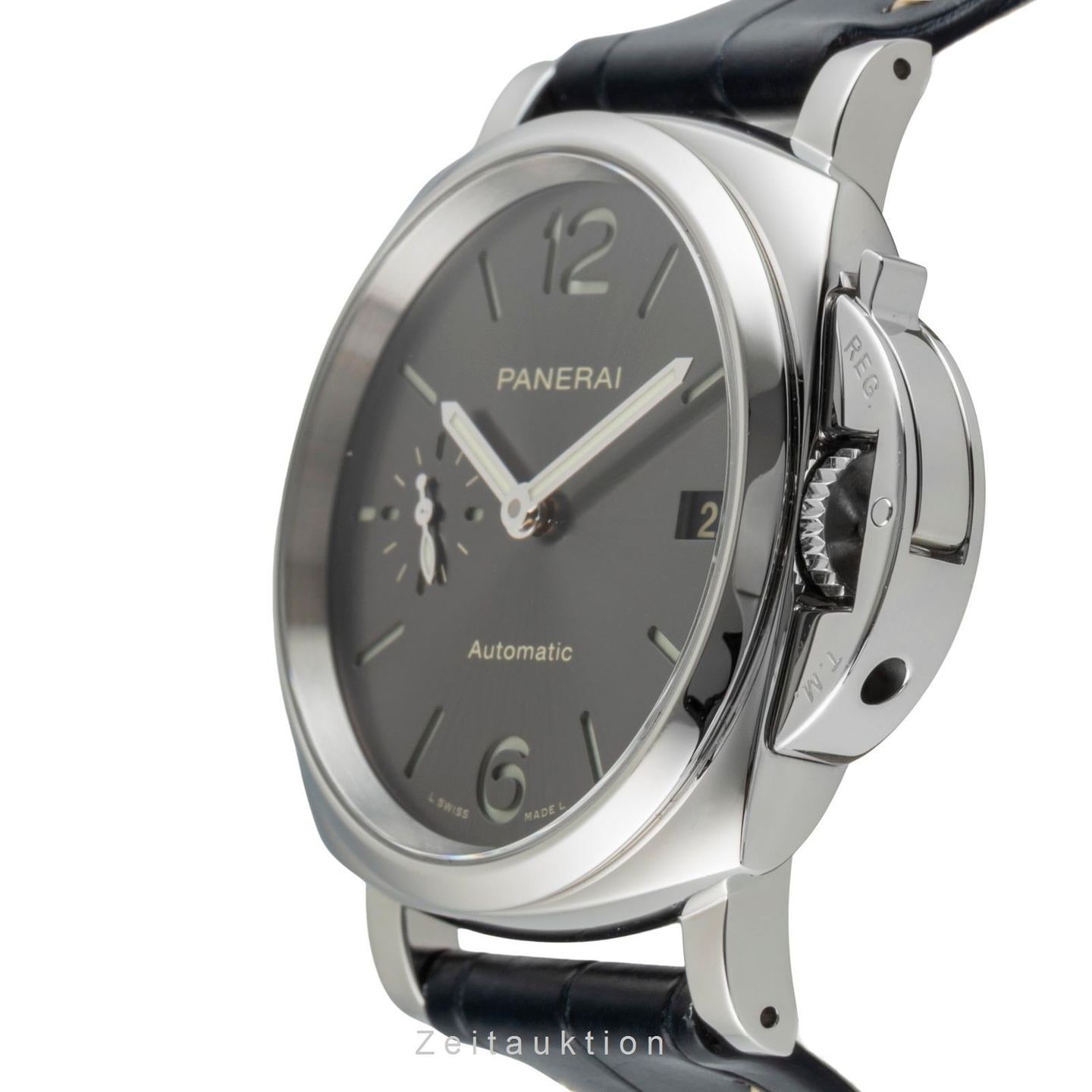 Panerai Luminor Due PAM00755 (Unknown (random serial)) - Grey dial 38 mm Steel case (5/8)
