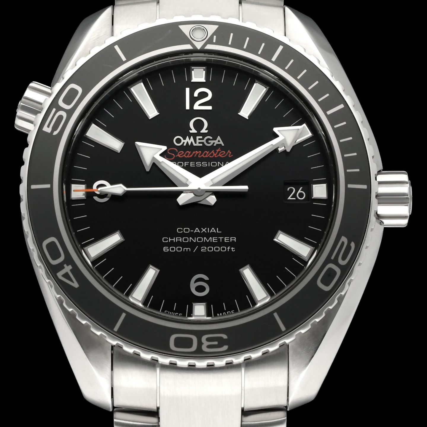 Omega Seamaster Planet Ocean 232.30.42.21.01.001 (2012) - Black dial 42 mm Steel case (1/8)