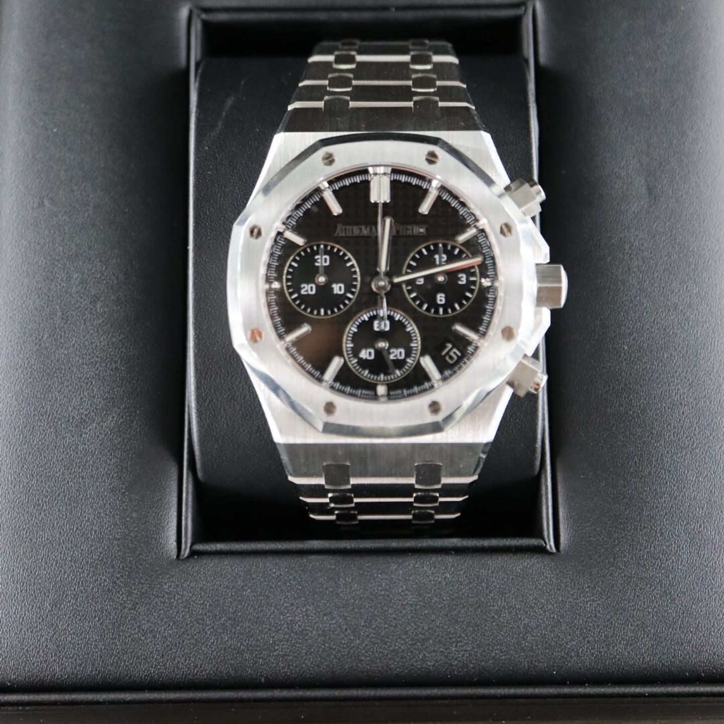 Audemars Piguet Royal Oak Chronograph 26240OR.OO.1320OR.06 (2024) - Zwart wijzerplaat 41mm Roségoud (6/6)