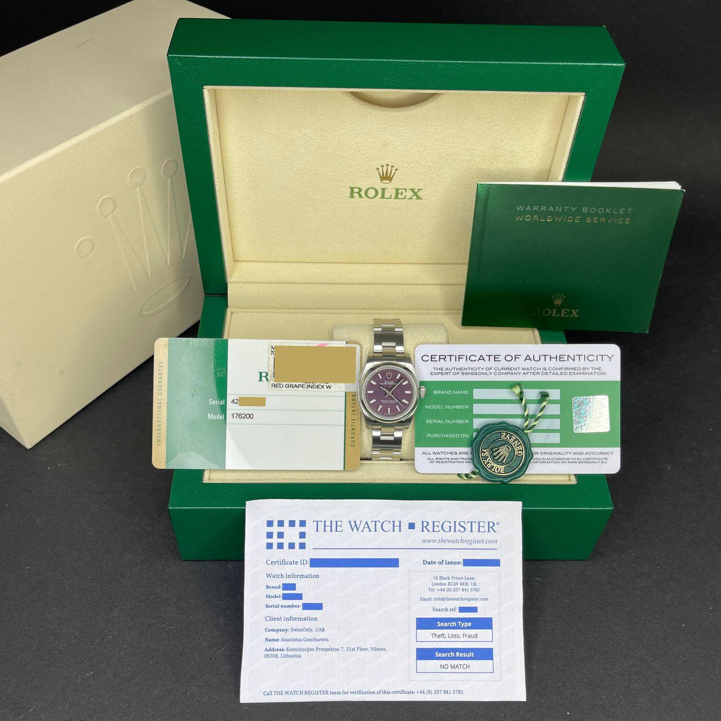 Rolex Oyster Perpetual 26 176200 (2016) - 26 mm Steel case (3/8)
