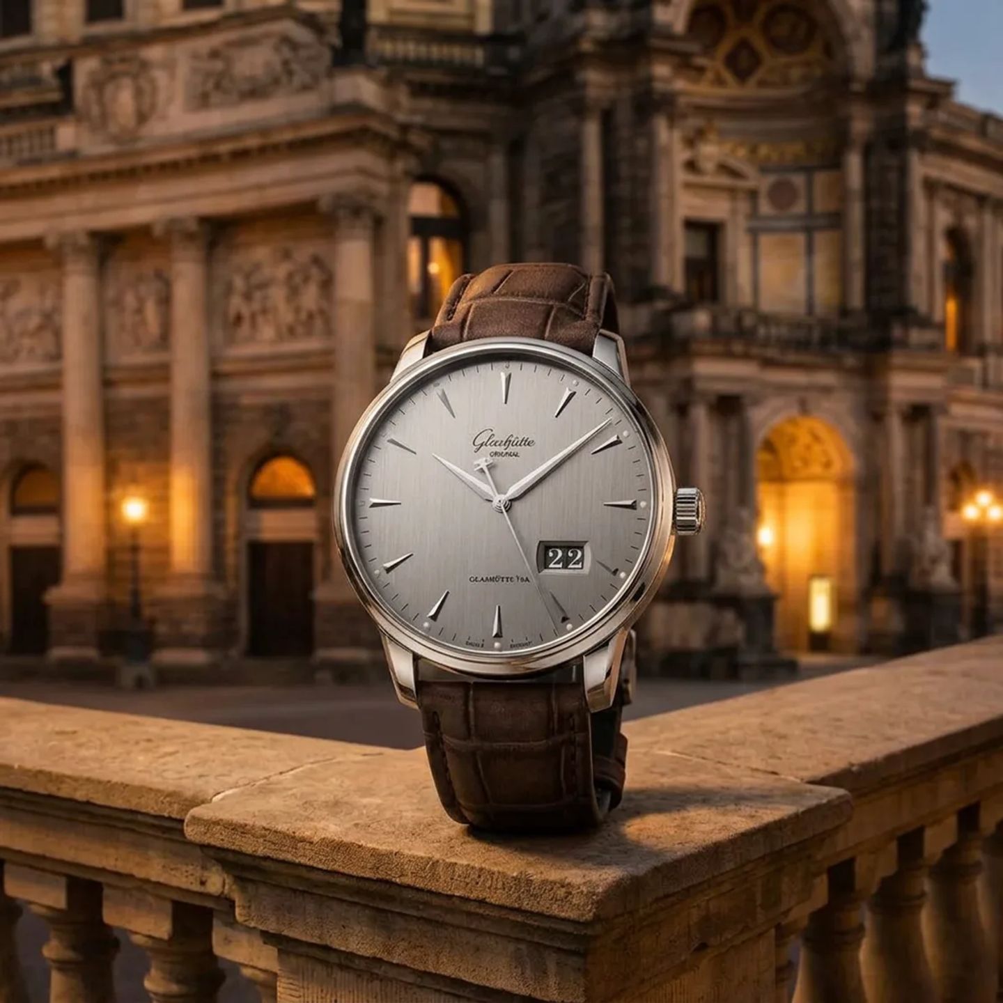 Glashütte Original Senator Excellence 1-36-03-03-02-31 (2020) - Grijs wijzerplaat 40mm Staal (3/8)