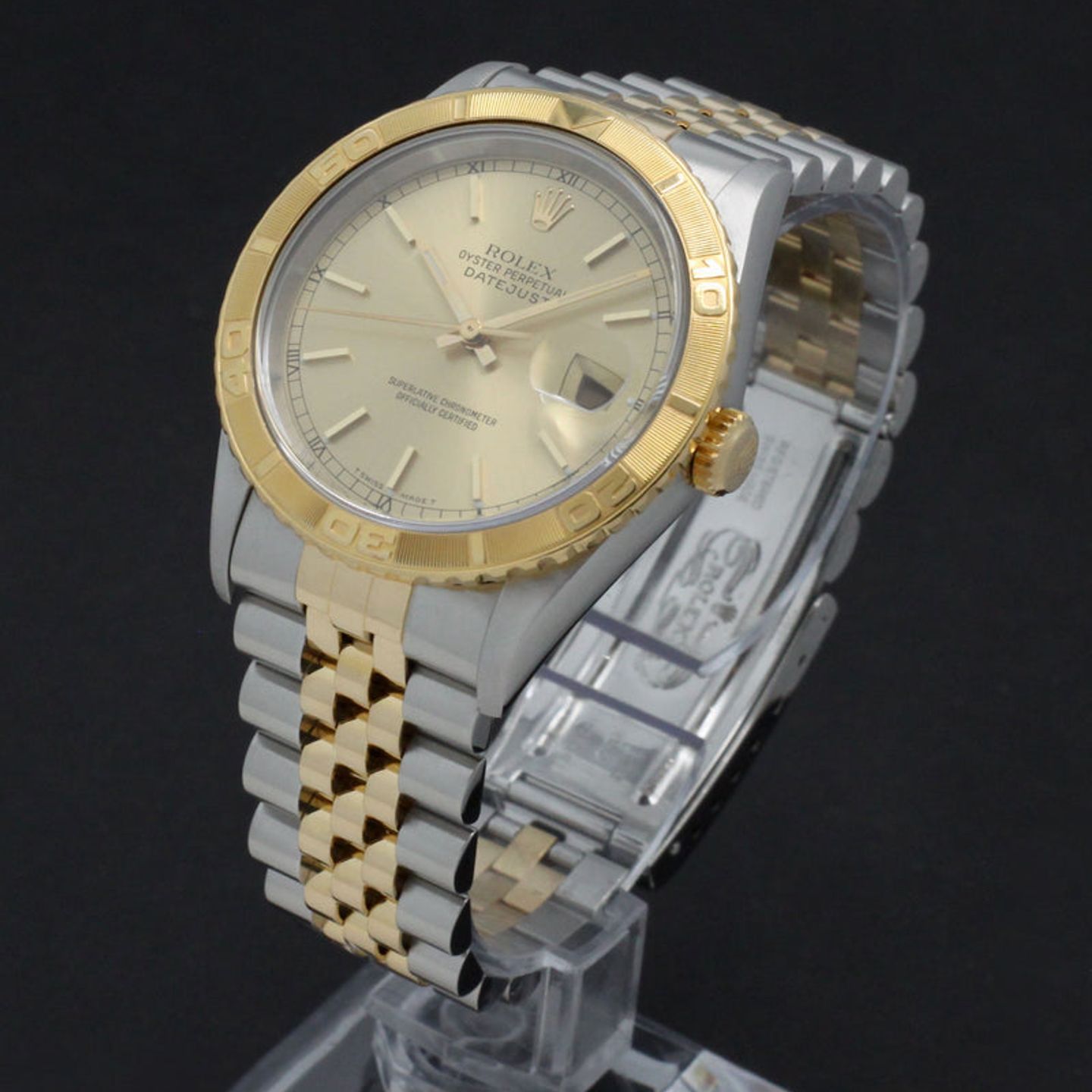 Rolex Datejust Turn-O-Graph 16263 (2000) - Gold dial 36 mm Gold/Steel case (5/7)