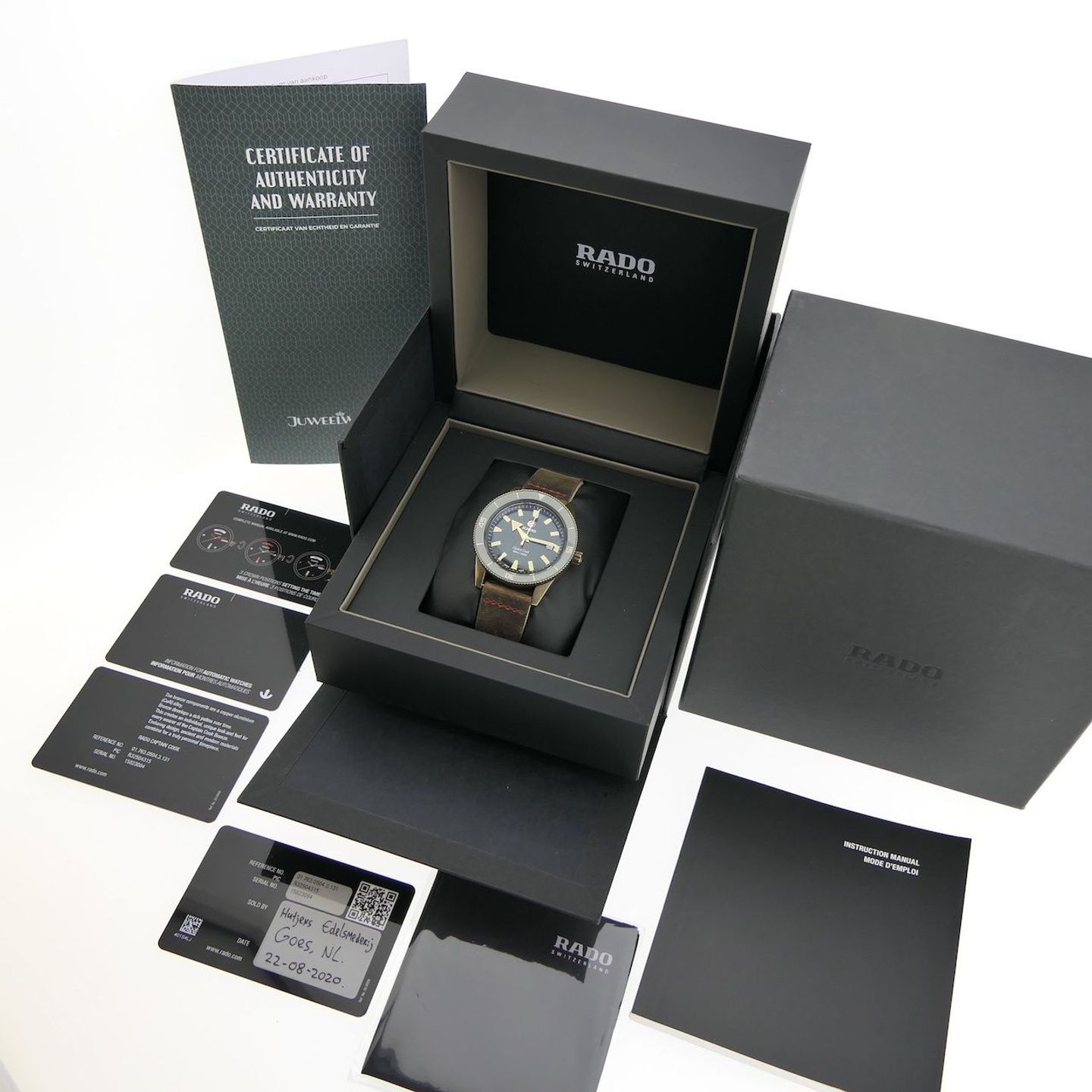 Rado HyperChrome Captain Cook R32504317 (2020) - Groen wijzerplaat 42mm Titanium (4/8)