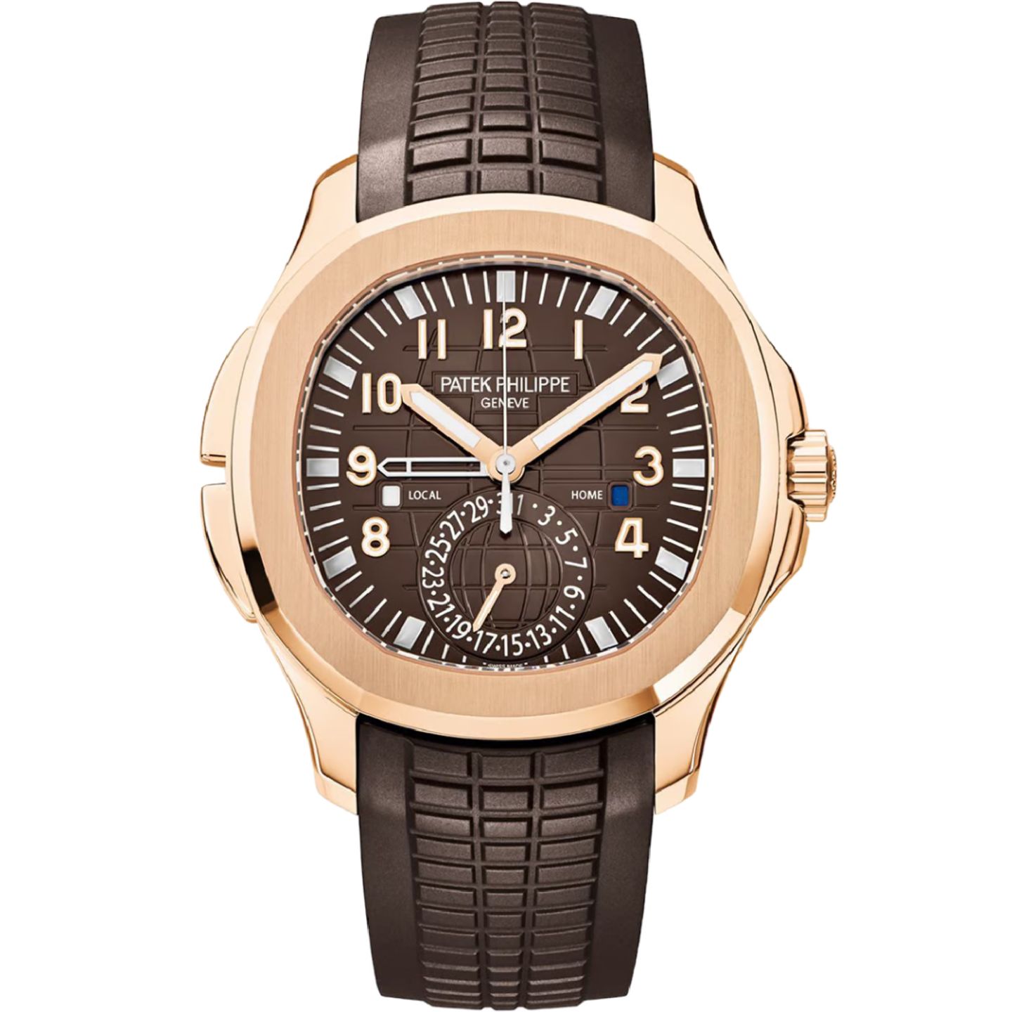 Patek Philippe Aquanaut 5164R-001 (2021) - Brown dial 40 mm Rose Gold case (1/8)