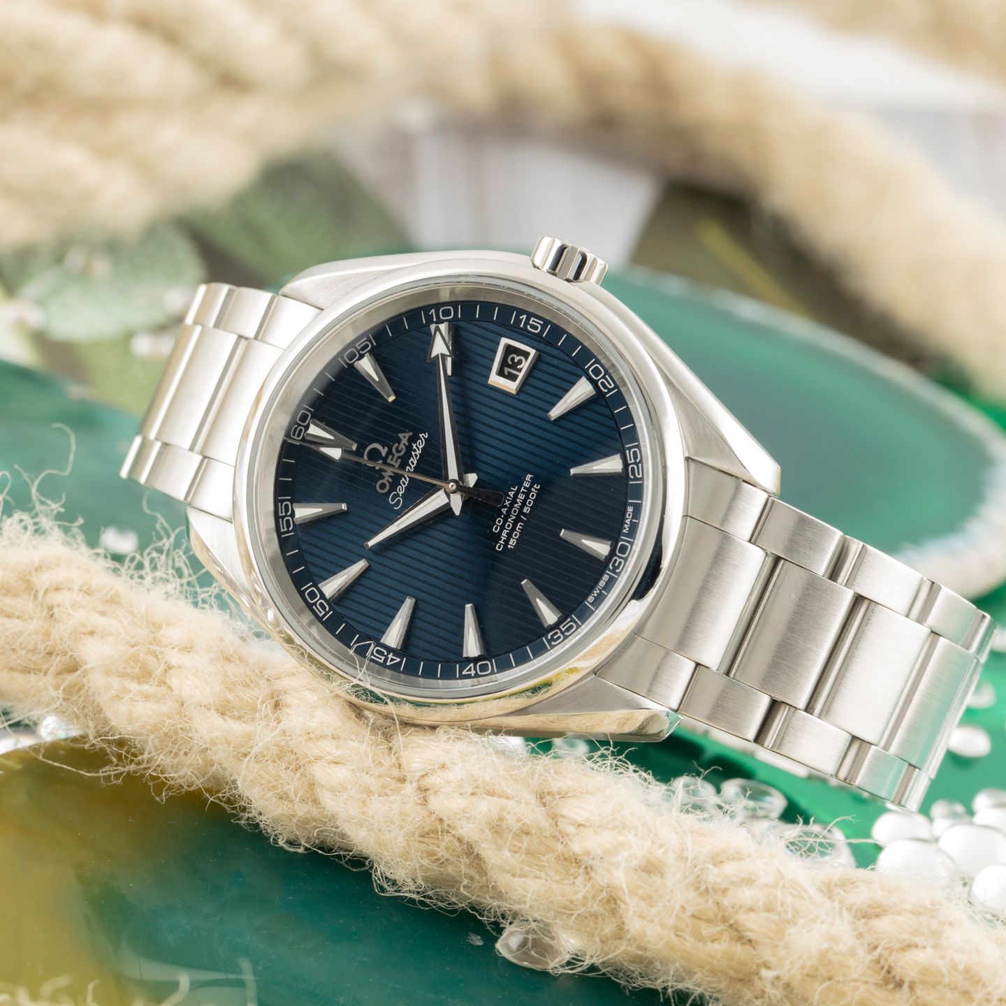 Omega Seamaster Aqua Terra 231.10.42.21.03.001 (Onbekend (willekeurig serienummer)) - Blauw wijzerplaat 42mm Staal (2/8)