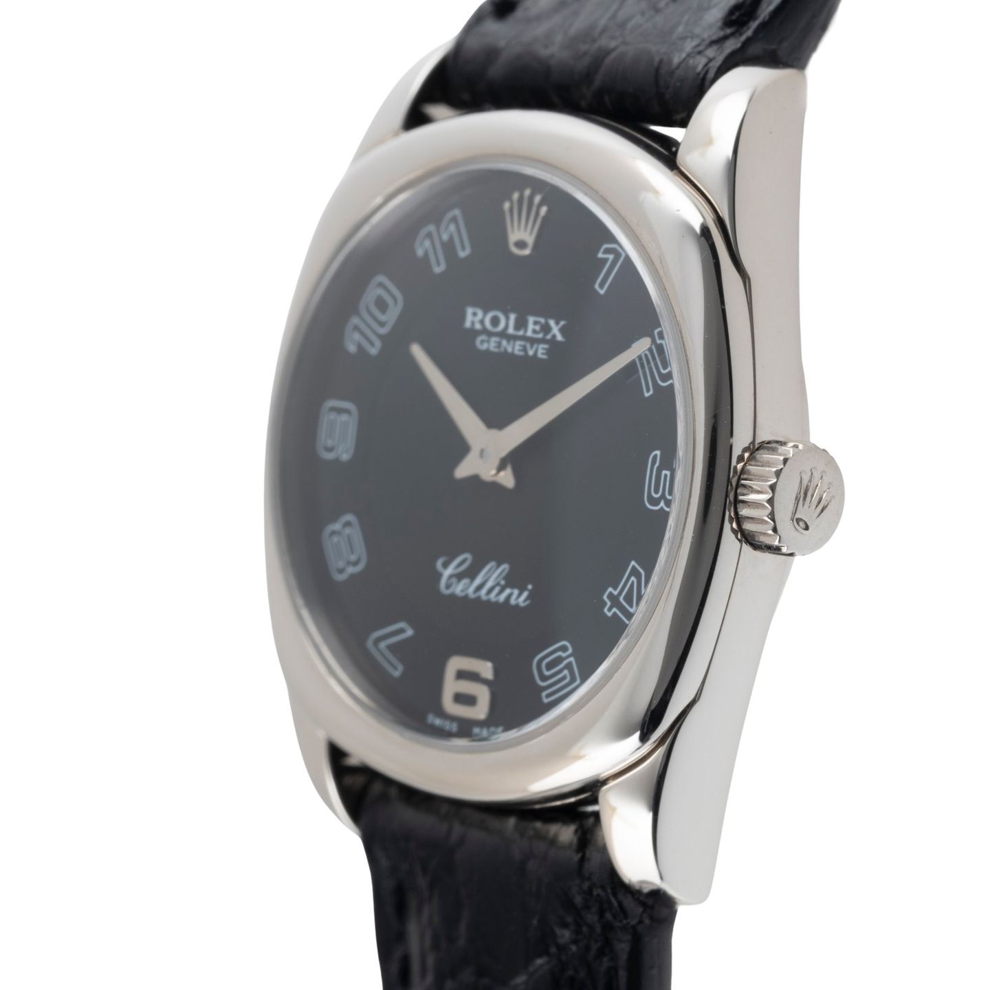 Rolex Cellini Danaos 6229 (2000) - Zwart wijzerplaat Geelgoud (6/8)