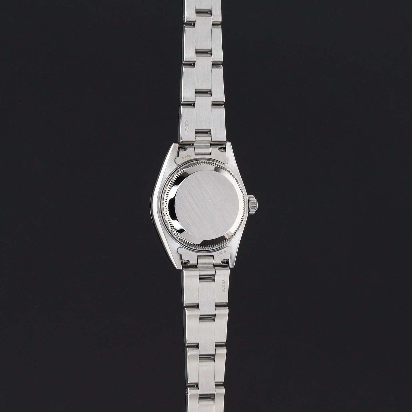 Rolex Oyster Perpetual Lady Date 79160 (2002) - Wit wijzerplaat 26mm Staal (7/8)