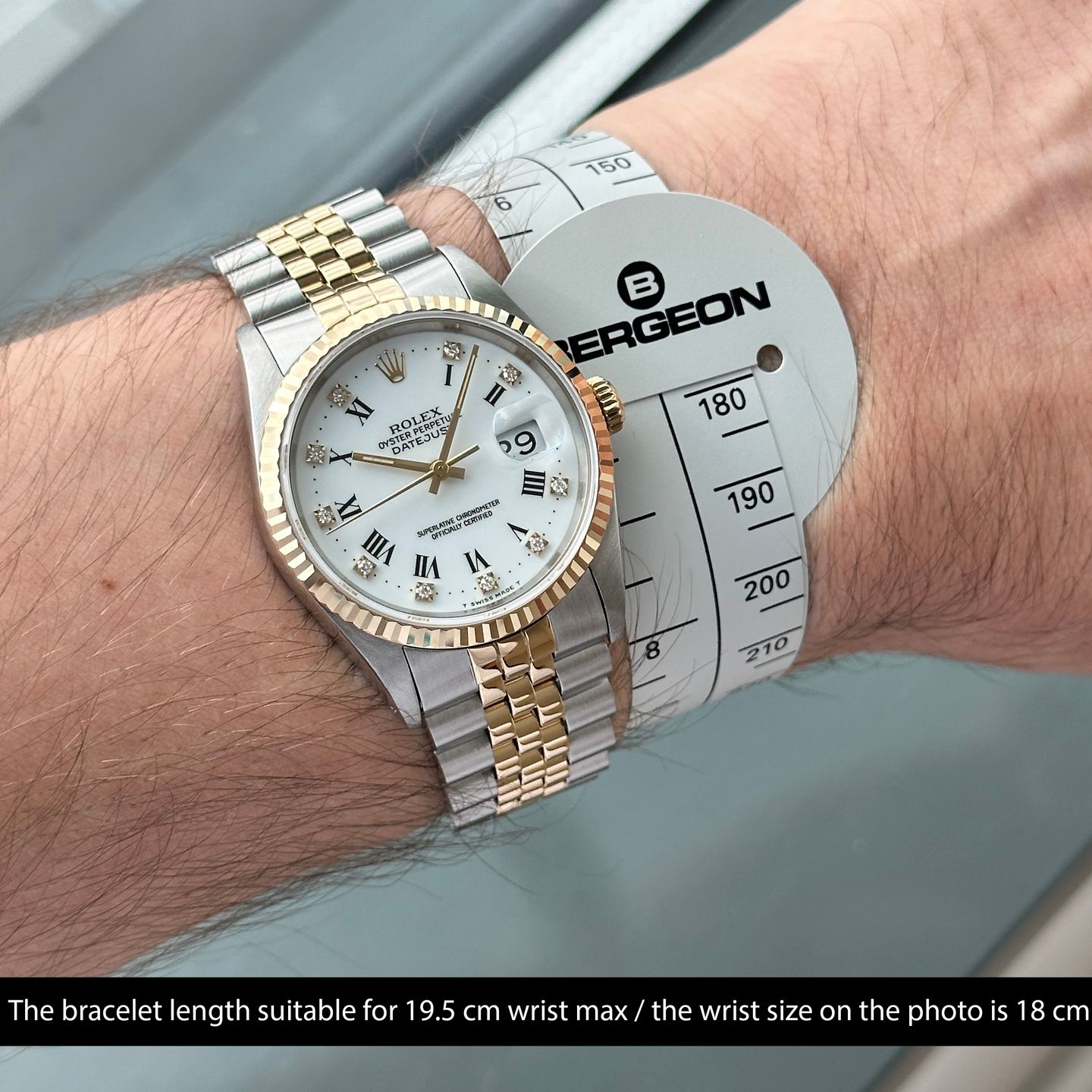 Rolex Datejust 36 16233 (1991) - White dial 36 mm Gold/Steel case (2/8)