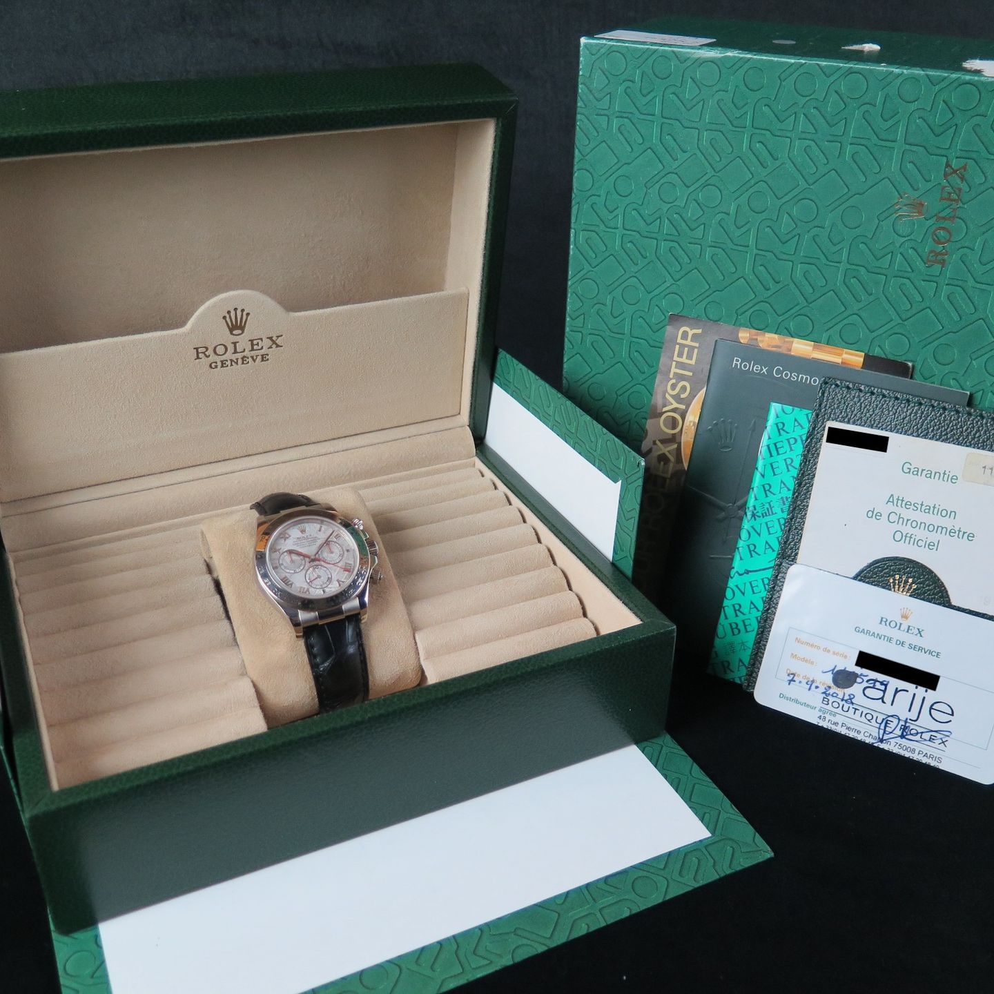 Rolex Daytona 116519 (2005) - Silver dial 40 mm White Gold case (8/8)