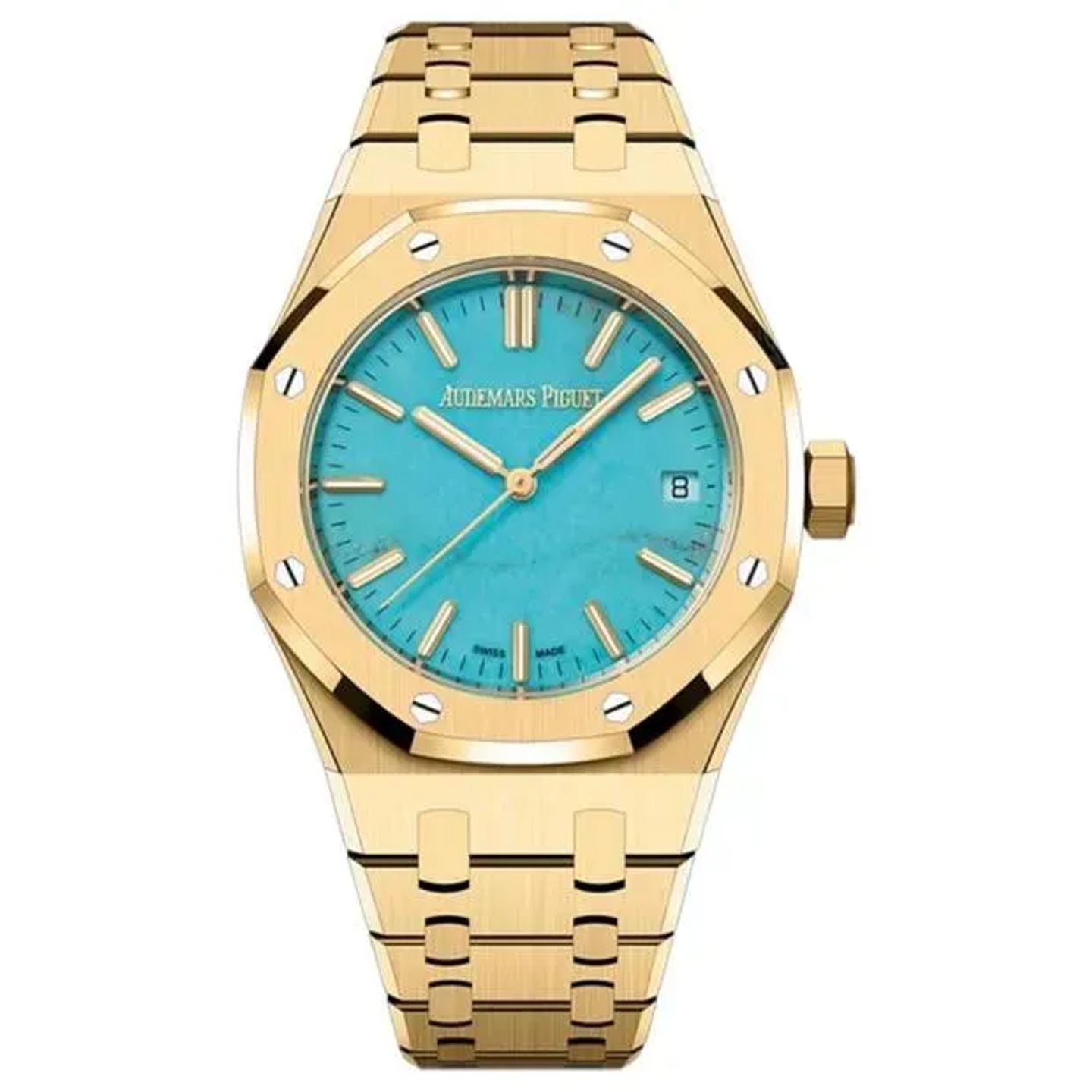 Audemars Piguet Royal Oak Selfwinding 15550BA.00.1356BA.01 (2025) - Paars wijzerplaat 37mm Geelgoud (4/6)