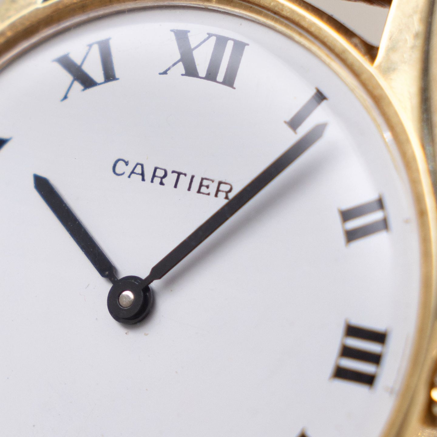 Cartier Vintage Unknown (1970) - White dial 31 mm Yellow Gold case (3/7)