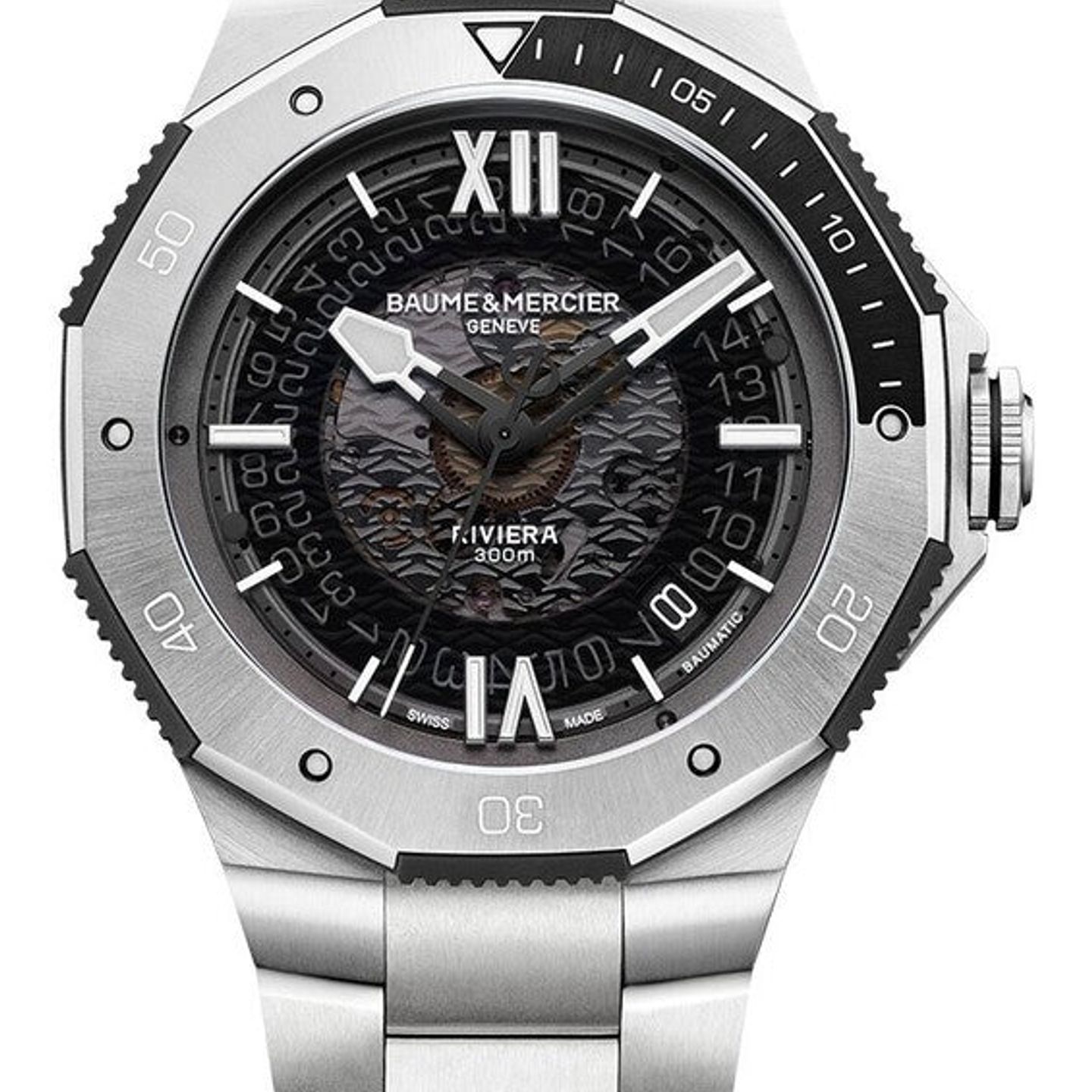 Baume & Mercier Riviera M0A10717 (2026) - Grijs wijzerplaat 42mm Staal (1/1)