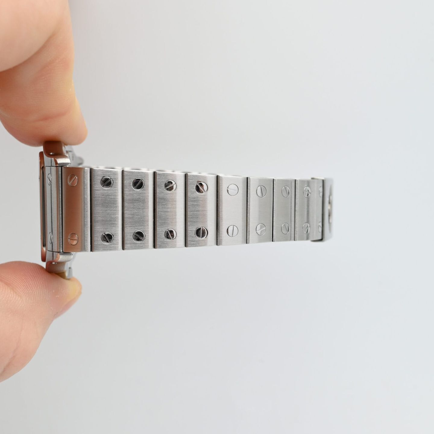 Cartier Santos Galbée 987901 (1995) - White dial 29 mm Steel case (8/8)