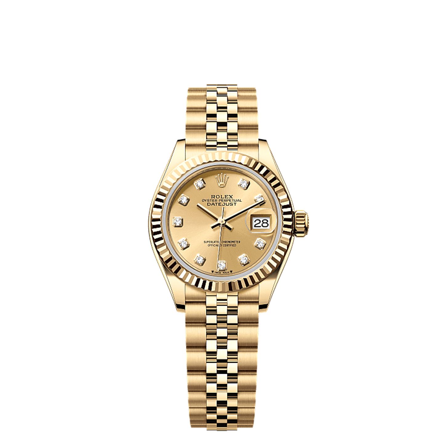 Rolex Lady-Datejust 279178 (2025) - Champagne dial 28 mm Yellow Gold case (1/1)