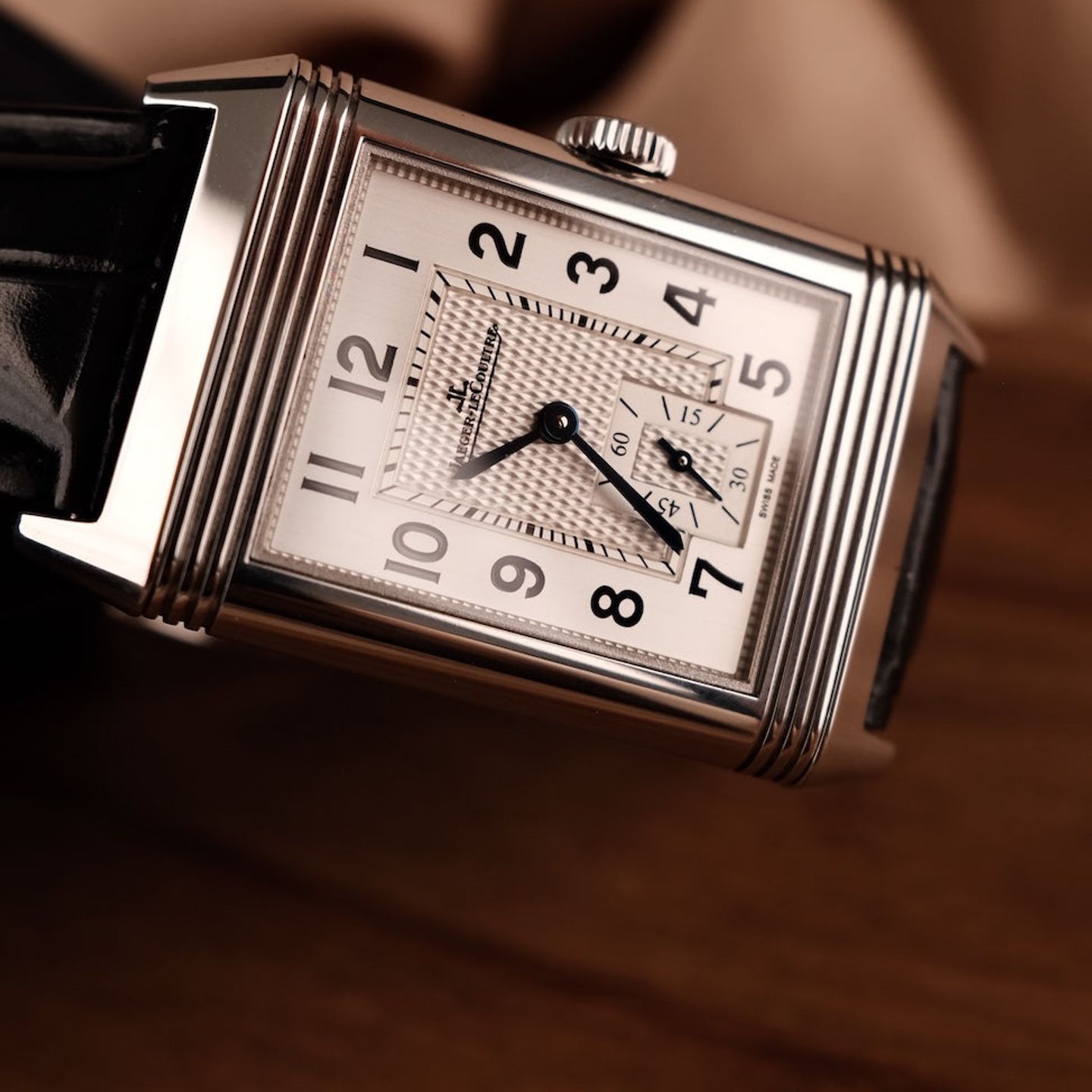 Jaeger-LeCoultre Reverso Classic Small Q3858520 (2021) - Zilver wijzerplaat 27mm Staal (1/8)