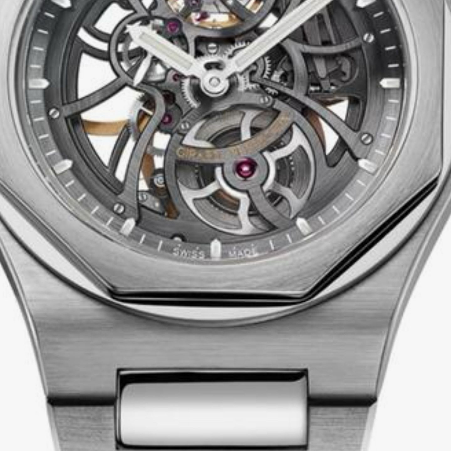 Girard-Perregaux Laureato 81015-11-001-11A (2024) - Transparant wijzerplaat 42mm Staal (1/1)