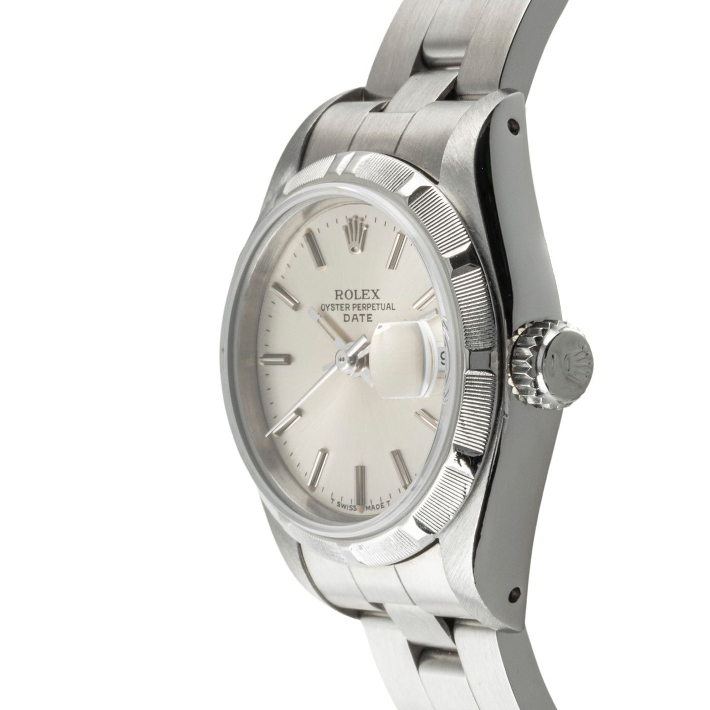 Rolex Oyster Perpetual Lady Date 69190 (1990) - 26 mm Steel case (6/8)