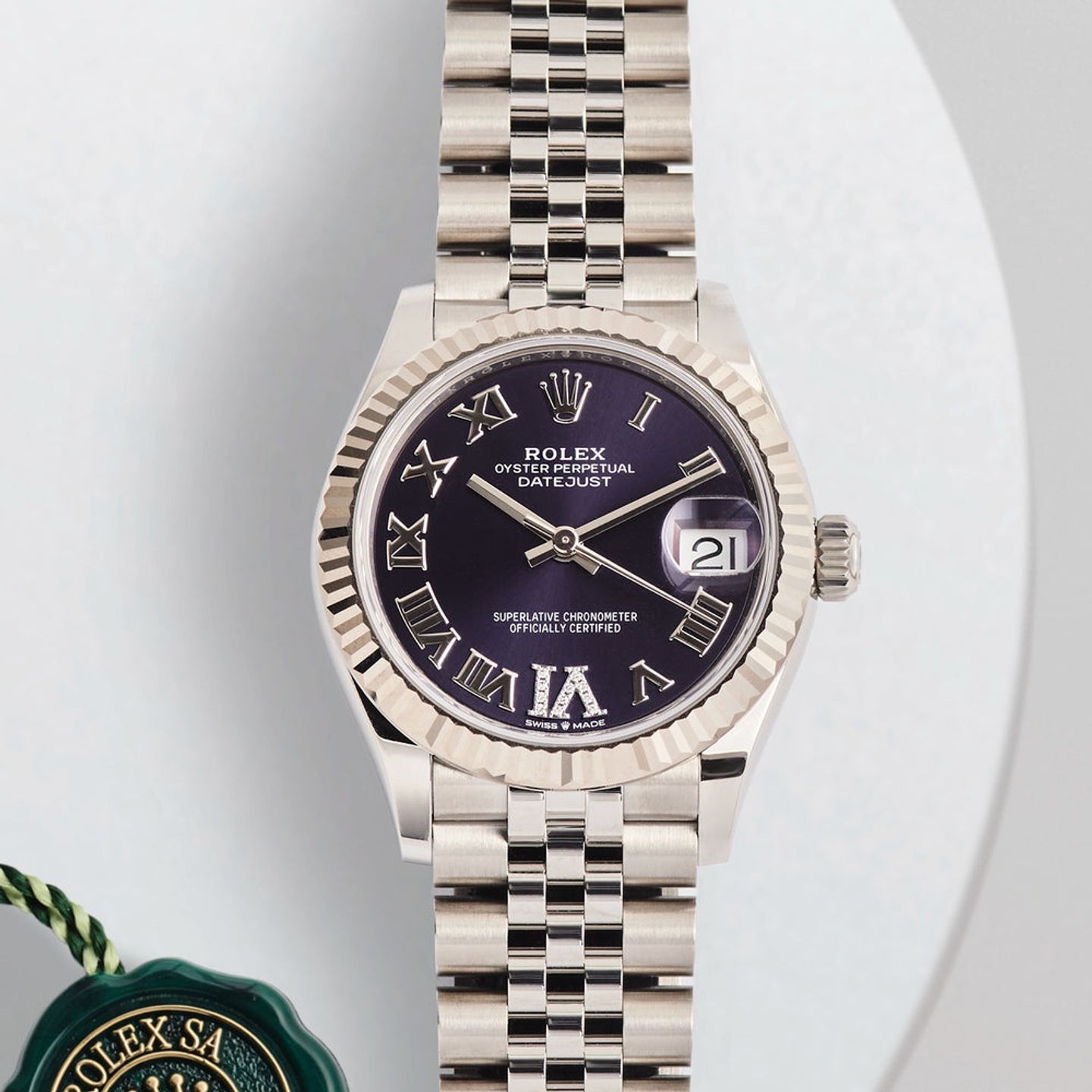 Rolex Datejust 31 278274 (2025) - Purple dial 31 mm Steel case (1/5)