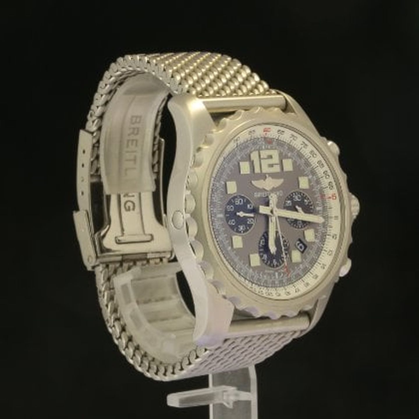 Breitling Chronospace Automatic A2336035 (2012) - Blauw wijzerplaat 46mm Staal (4/6)
